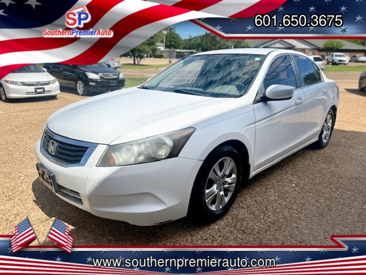 2008 WHITE /Grey HONDA ACCORD LX-P LX-P (1HGCP26468A) with an 2.4L L4 DOHC 16V engine, 5-Speed Automatic Overdrive transmission, located at 922 W. Beacon St., Philadelphia, MS, 39350, (601) 650-3675, 32.770447, -89.127151 - Title: 2008 Honda Accord LX-P Year: 2008 Make: Honda Model: Accord Engine: 2.4L L4 DOHC 16V Body: SEDAN 4-DR Transmission: 5-Speed Automatic Overdrive Drive Type :FWD Mpg City: 21 Mpg: 31 Trim: LX-P - Photo#2