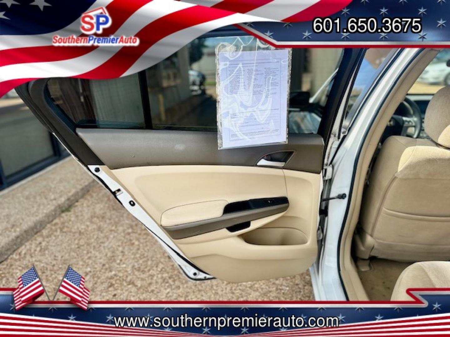 2008 WHITE /Grey HONDA ACCORD LX-P LX-P (1HGCP26468A) with an 2.4L L4 DOHC 16V engine, 5-Speed Automatic Overdrive transmission, located at 922 W. Beacon St., Philadelphia, MS, 39350, (601) 650-3675, 32.770447, -89.127151 - Title: 2008 Honda Accord LX-P Year: 2008 Make: Honda Model: Accord Engine: 2.4L L4 DOHC 16V Body: SEDAN 4-DR Transmission: 5-Speed Automatic Overdrive Drive Type :FWD Mpg City: 21 Mpg: 31 Trim: LX-P - Photo#12