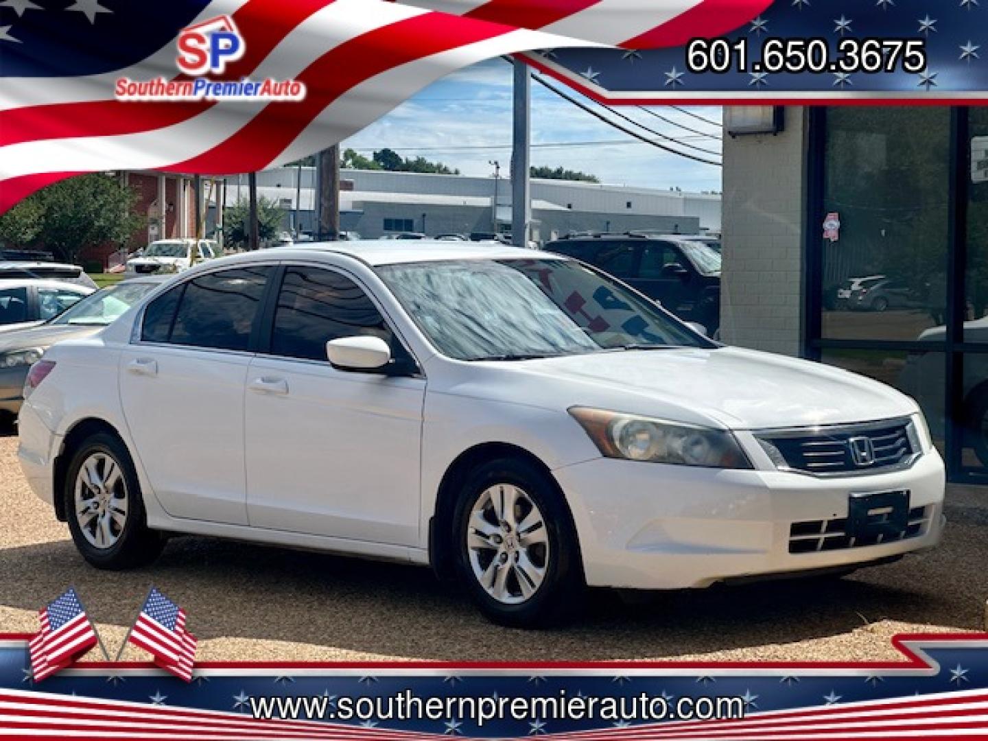 2008 WHITE /Grey HONDA ACCORD LX-P LX-P (1HGCP26468A) with an 2.4L L4 DOHC 16V engine, 5-Speed Automatic Overdrive transmission, located at 922 W. Beacon St., Philadelphia, MS, 39350, (601) 650-3675, 32.770447, -89.127151 - Title: 2008 Honda Accord LX-P Year: 2008 Make: Honda Model: Accord Engine: 2.4L L4 DOHC 16V Body: SEDAN 4-DR Transmission: 5-Speed Automatic Overdrive Drive Type :FWD Mpg City: 21 Mpg: 31 Trim: LX-P - Photo#0