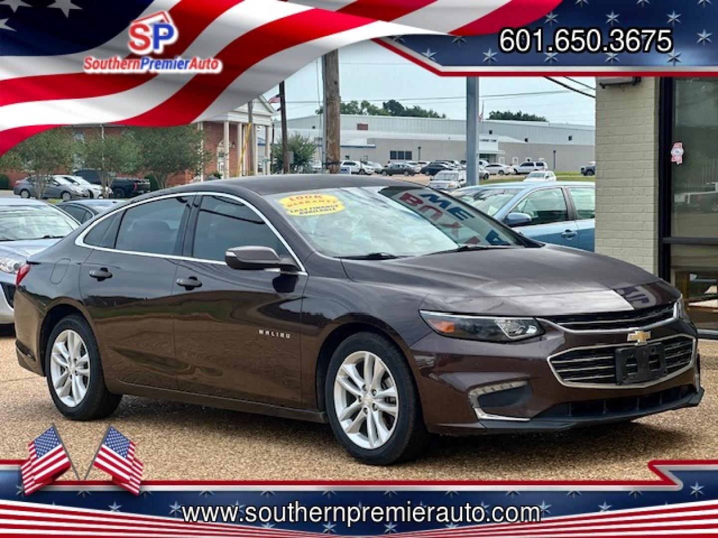 2016 BROWN CHEVROLET MALIBU LT (1LT) (1G1ZE5ST2GF) , located at 922 W. Beacon St., Philadelphia, MS, 39350, (601) 650-3675, 32.770447, -89.127151 - Photo#0