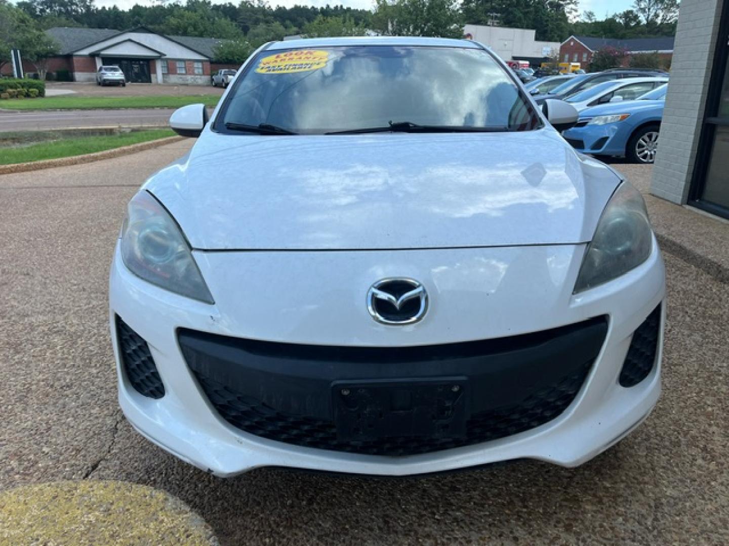 2013 WHITE /Black leather MAZDA MAZDA3 I SPORT W/SKY I-sport (JM1BL1U73D1) with an 2.0L L4 DOHC 16V engine, 5-Speed Automatic Overdrive transmission, located at 922 W. Beacon St., Philadelphia, MS, 39350, (601) 650-3675, 32.770447, -89.127151 - Title: 2013 Mazda MAZDA 3 Year: 2013 Make: Mazda Transmission: 5- Speed automatic overdrive Model: MAZDA3 Engine: 2.0L L4 DOHC 16V Body: SEDAN 4-DR Drive Type: FWD Mpg City: 28 Mpg: 30 Trim: I- Sport - Photo#0