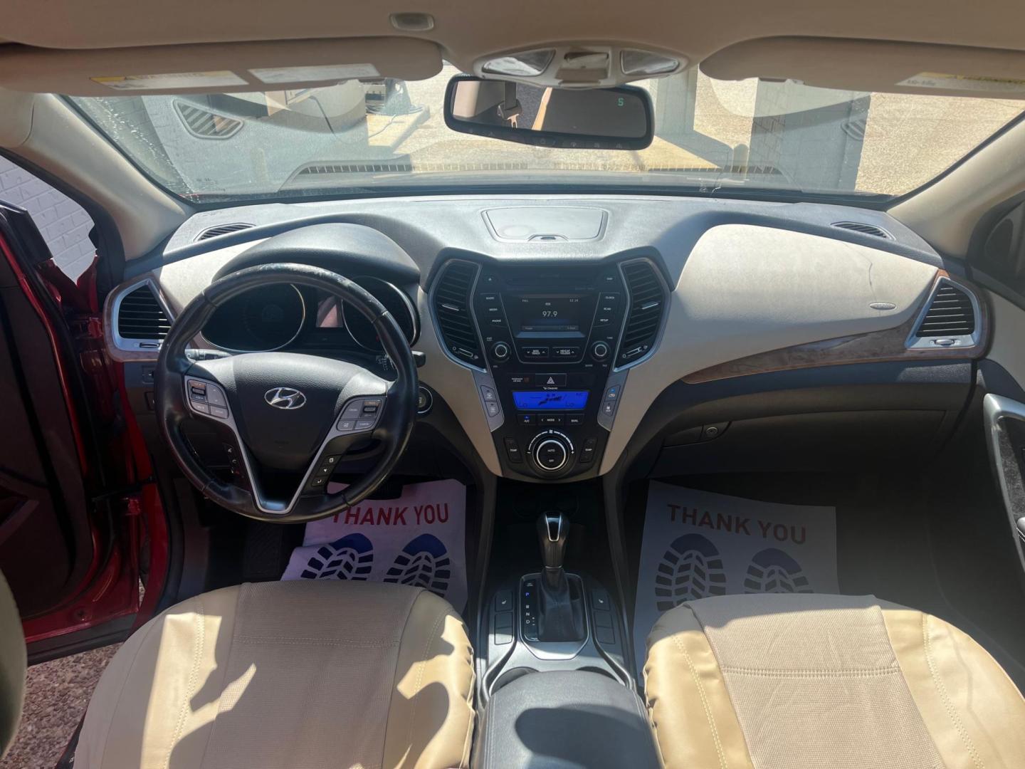2014 RED HYUNDAI SANTA FE GLS Limited (KM8SN4HF5EU) with an 3.3L V6 DOHC 24V engine, 6-Speed Automatic transmission, located at 922 W. Beacon St., Philadelphia, MS, 39350, (601) 650-3675, 32.770447, -89.127151 - Title: 2014 Hyundai Santa Fe GLS FWD Year: 2014 Make: Hyundai Model: Santa Fe Engine: 3.3L V6 DOHC 24V Body: SPORT UTILITY 4-DR Transmission: 6-Speed Automatic Drive Type: FWD Mpg City: 18 Mpg: 25 Trim: GLS FWD - Photo#6
