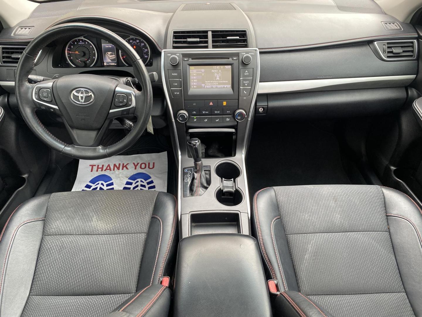 2017 BLACK TOYOTA CAMRY SE (4T1BF1FK7HU) , located at 922 W. Beacon St., Philadelphia, MS, 39350, (601) 650-3675, 32.770447, -89.127151 - Photo#13
