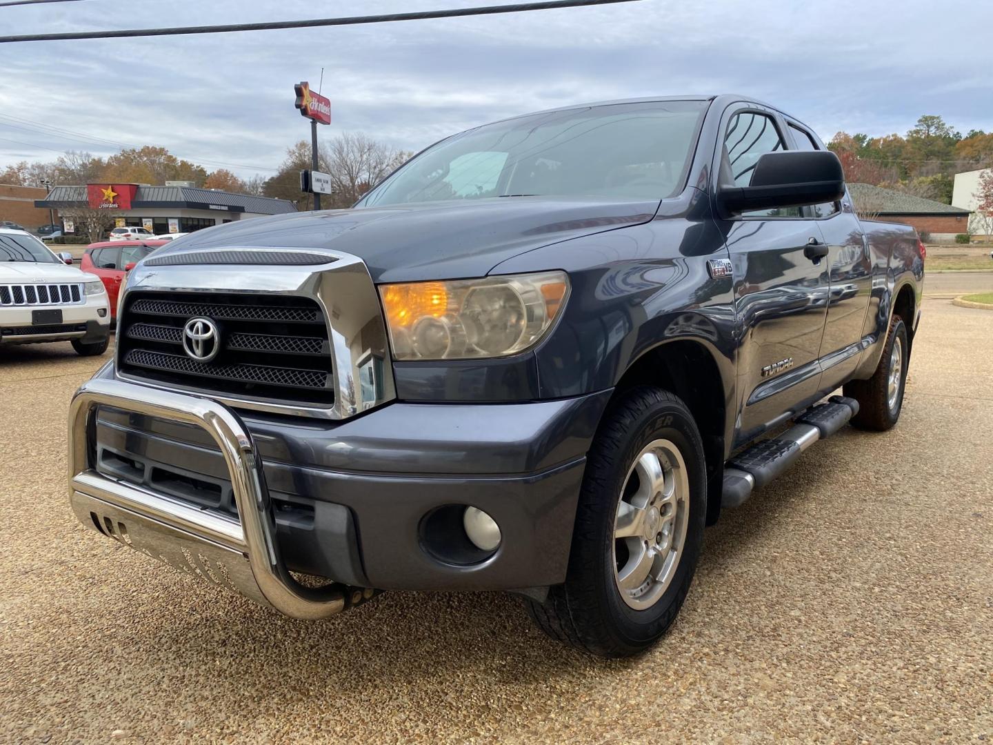 2008 BLUE TOYOTA TUNDRA SR5 (5TFRV54158X) , located at 922 W. Beacon St., Philadelphia, MS, 39350, (601) 650-3675, 32.770447, -89.127151 - Photo#2