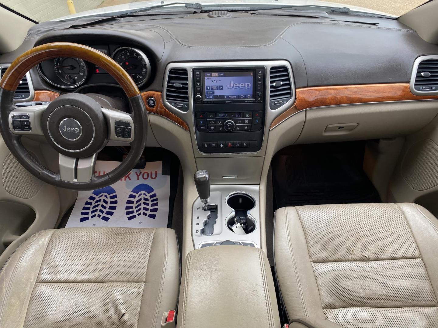2012 WHITE JEEP GRAND CHEROKEE OVERL (1C4RJFCT5CC) , located at 922 W. Beacon St., Philadelphia, MS, 39350, (601) 650-3675, 32.770447, -89.127151 - Photo#14