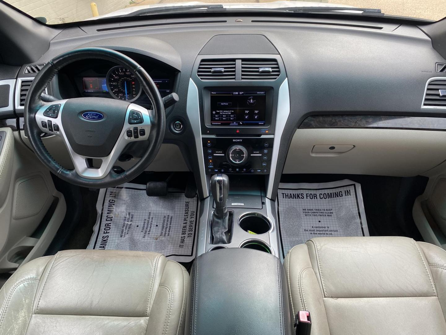 2013 WHITE FORD EXPLORER LIMITED (1FM5K7F82DG) , located at 922 W. Beacon St., Philadelphia, MS, 39350, (601) 650-3675, 32.770447, -89.127151 - Photo#13