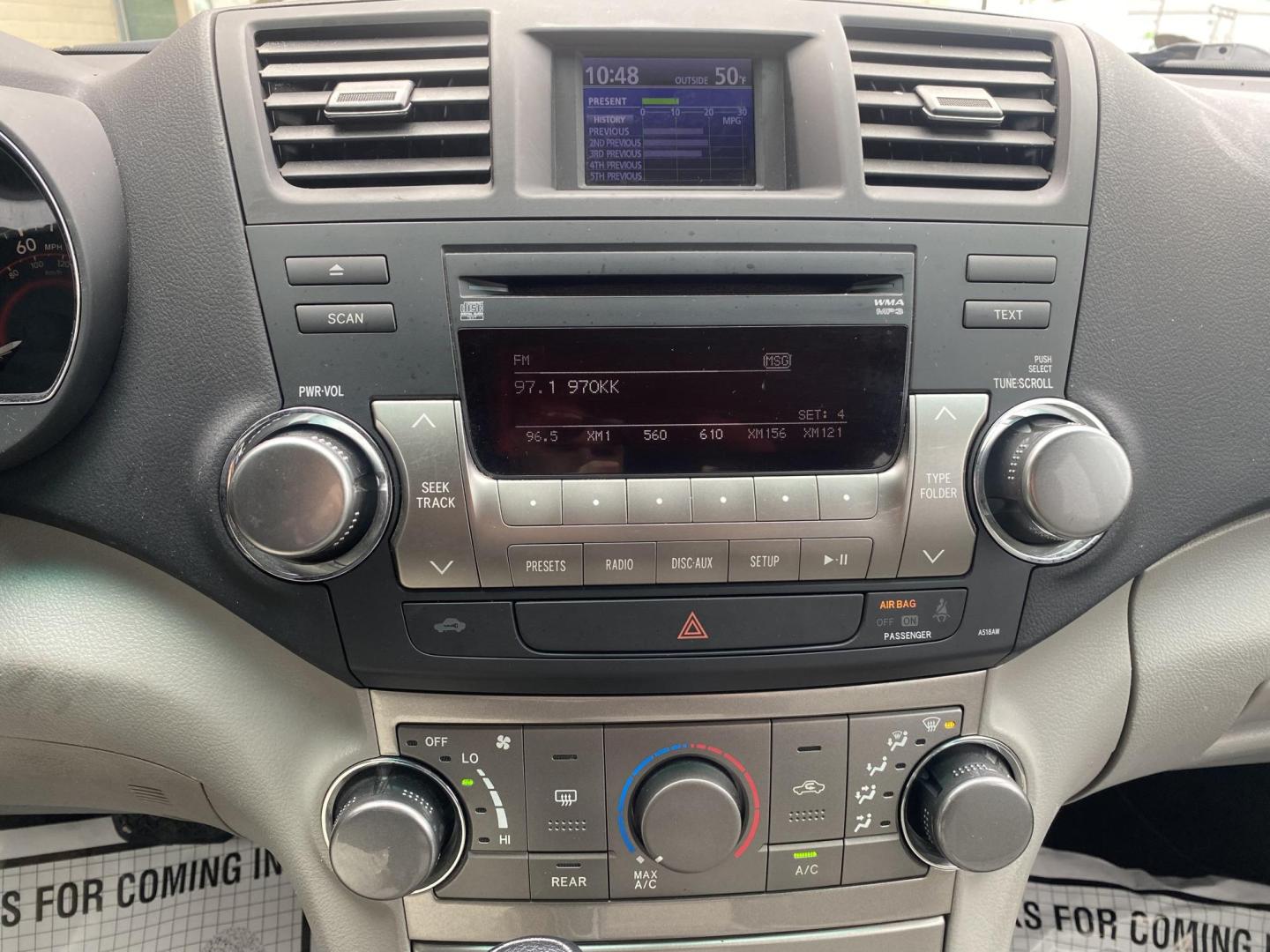 2012 GRAY TOYOTA HIGHLANDER BASE; SE (5TDZK3EHXCS) , located at 922 W. Beacon St., Philadelphia, MS, 39350, (601) 650-3675, 32.770447, -89.127151 - Photo#19