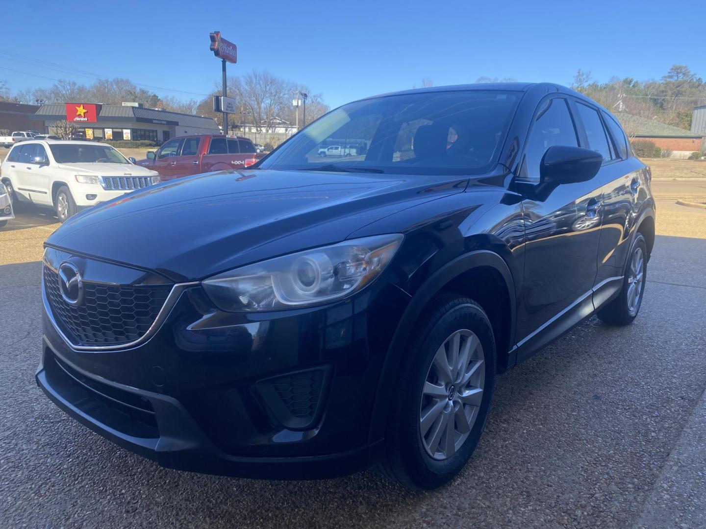 2015 BLACK MAZDA CX-5 SPORT (JM3KE2BE1F0) , located at 922 W. Beacon St., Philadelphia, MS, 39350, (601) 650-3675, 32.770447, -89.127151 - Photo#2