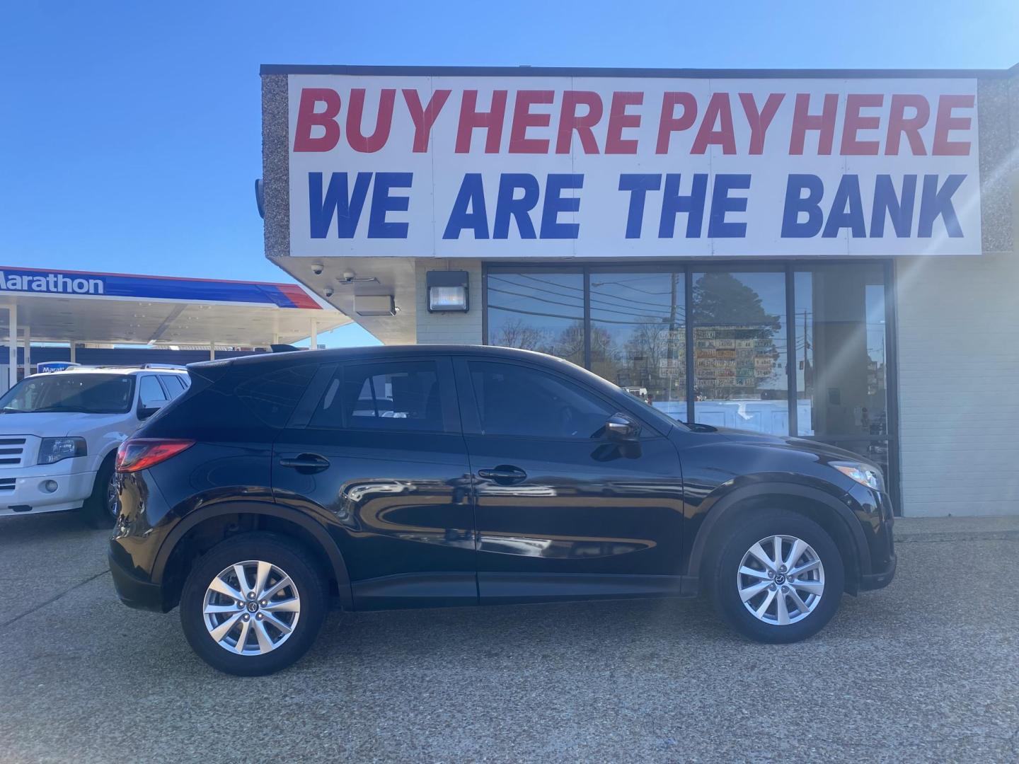 2015 BLACK MAZDA CX-5 SPORT (JM3KE2BE1F0) , located at 922 W. Beacon St., Philadelphia, MS, 39350, (601) 650-3675, 32.770447, -89.127151 - Photo#6