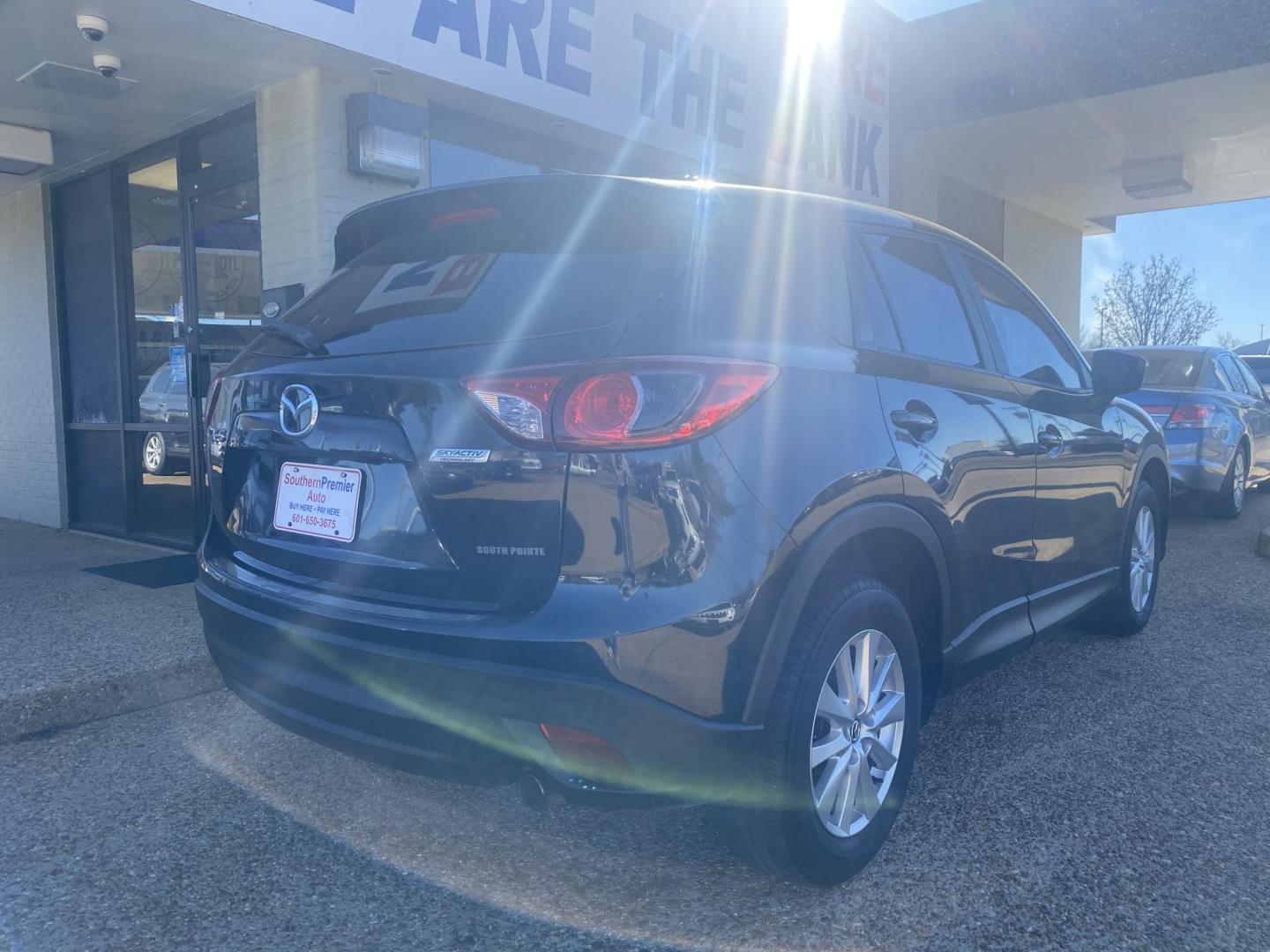 2015 BLACK MAZDA CX-5 SPORT (JM3KE2BE1F0) , located at 922 W. Beacon St., Philadelphia, MS, 39350, (601) 650-3675, 32.770447, -89.127151 - Photo#5