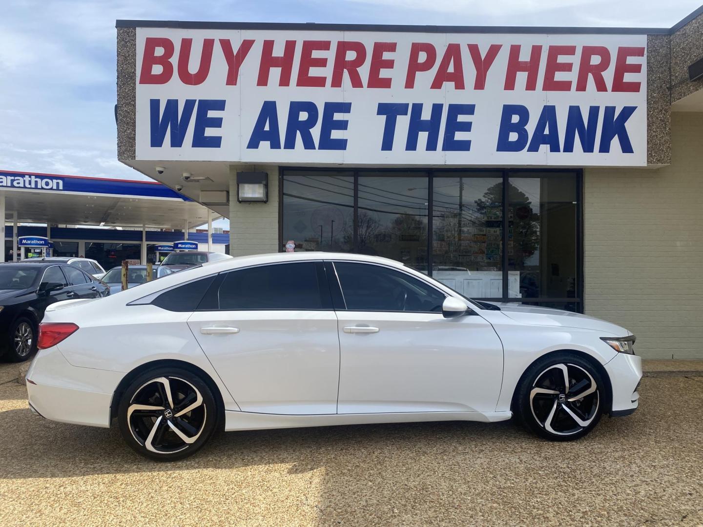 2018 WHITE HONDA ACCORD SPORT (1HGCV2F3XJA) , located at 922 W. Beacon St., Philadelphia, MS, 39350, (601) 650-3675, 32.770447, -89.127151 - Photo#6