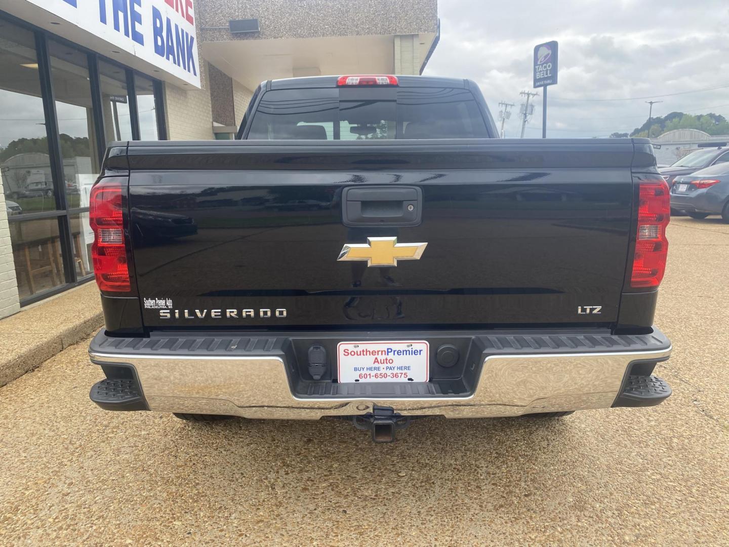 2015 BLACK CHEVROLET SILVERADO LTZ (3GCUKSEC7FG) , located at 922 W. Beacon St., Philadelphia, MS, 39350, (601) 650-3675, 32.770447, -89.127151 - Photo#4