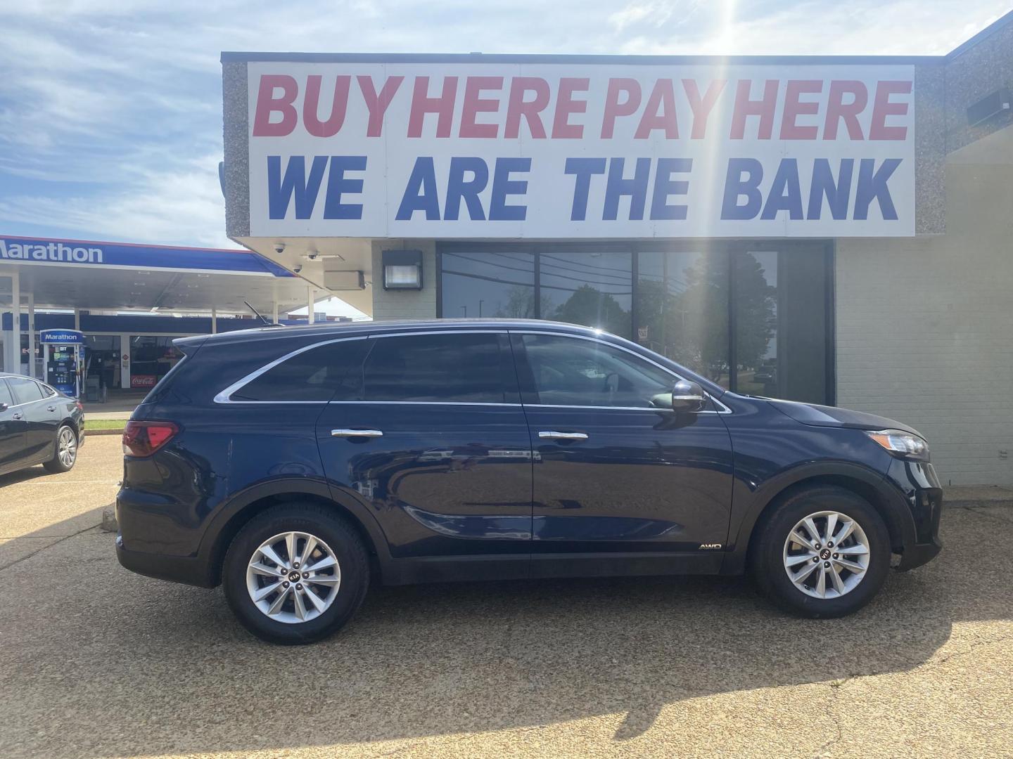 2019 BLUE KIA SORENTO LX (5XYPGDA59KG) , located at 922 W. Beacon St., Philadelphia, MS, 39350, (601) 650-3675, 32.770447, -89.127151 - Photo#6
