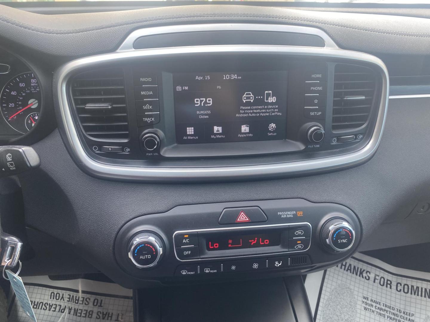 2019 BLUE KIA SORENTO LX (5XYPGDA59KG) , located at 922 W. Beacon St., Philadelphia, MS, 39350, (601) 650-3675, 32.770447, -89.127151 - Photo#19