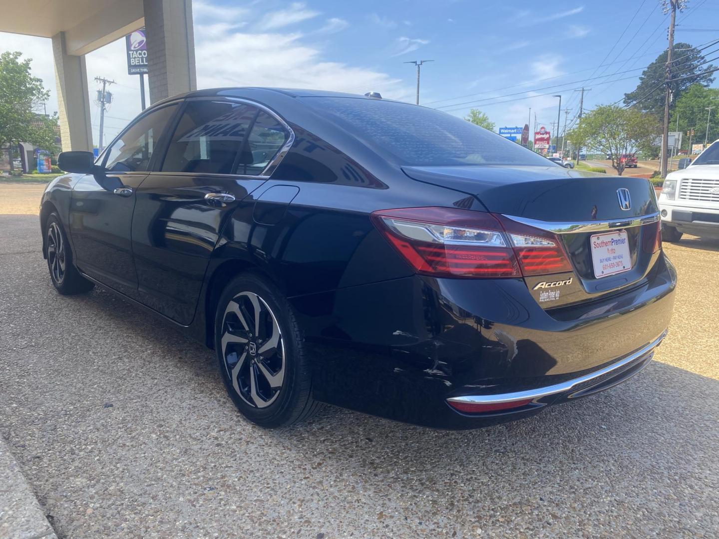 2017 BLACK HONDA ACCORD EX (1HGCR2F71HA) , located at 922 W. Beacon St., Philadelphia, MS, 39350, (601) 650-3675, 32.770447, -89.127151 - Photo#3