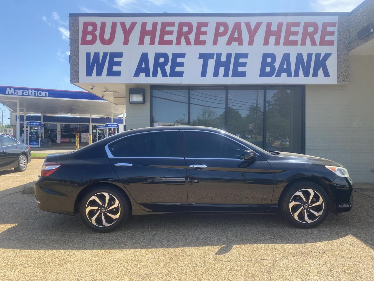 2017 BLACK HONDA ACCORD EX (1HGCR2F71HA) , located at 922 W. Beacon St., Philadelphia, MS, 39350, (601) 650-3675, 32.770447, -89.127151 - Photo#6
