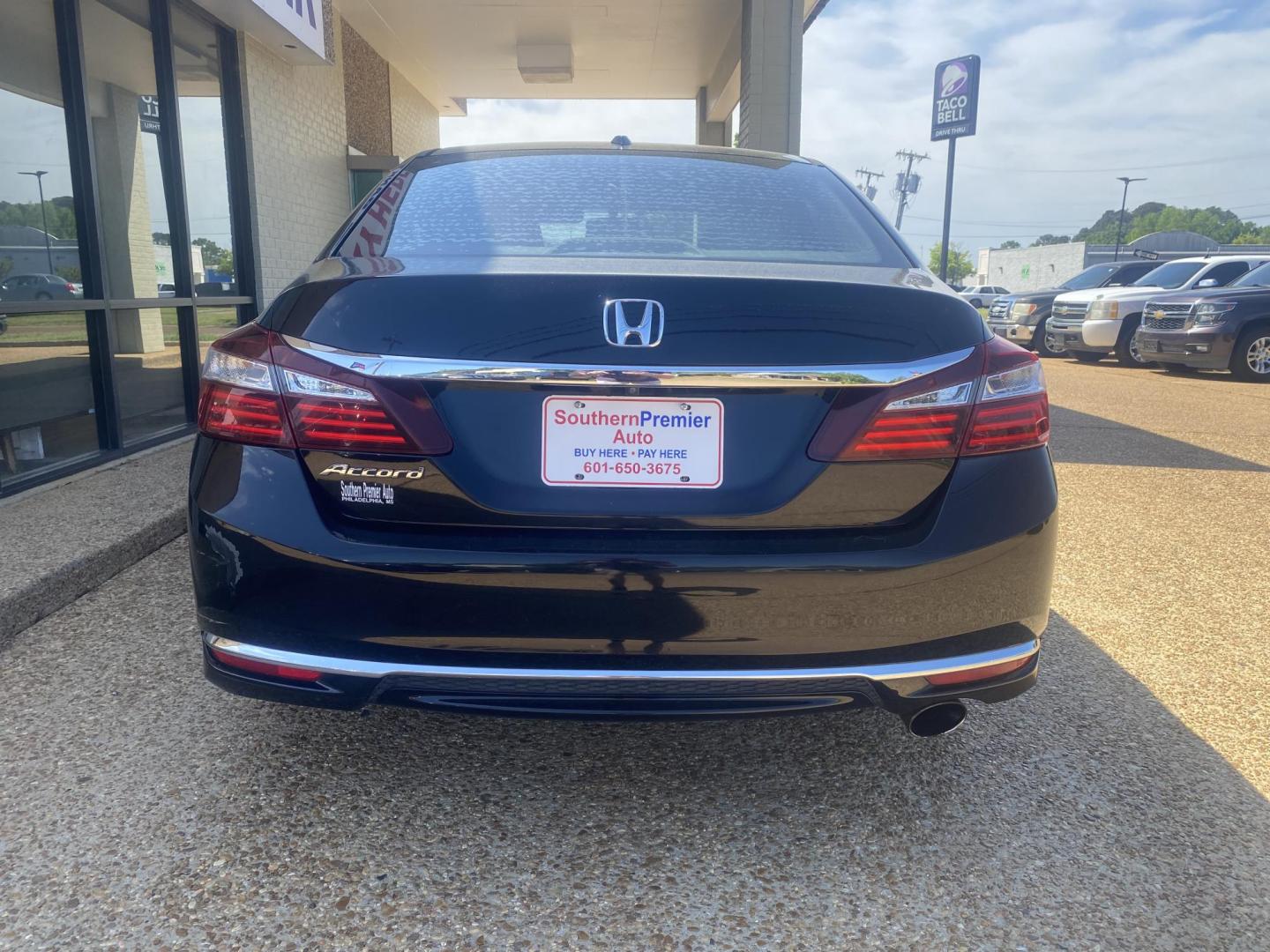 2017 BLACK HONDA ACCORD EX (1HGCR2F71HA) , located at 922 W. Beacon St., Philadelphia, MS, 39350, (601) 650-3675, 32.770447, -89.127151 - Photo#4
