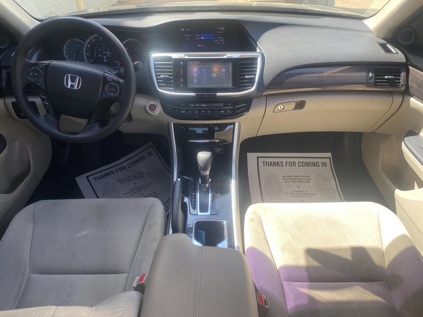 2017 BLACK HONDA ACCORD EX (1HGCR2F71HA) , located at 922 W. Beacon St., Philadelphia, MS, 39350, (601) 650-3675, 32.770447, -89.127151 - Photo#16