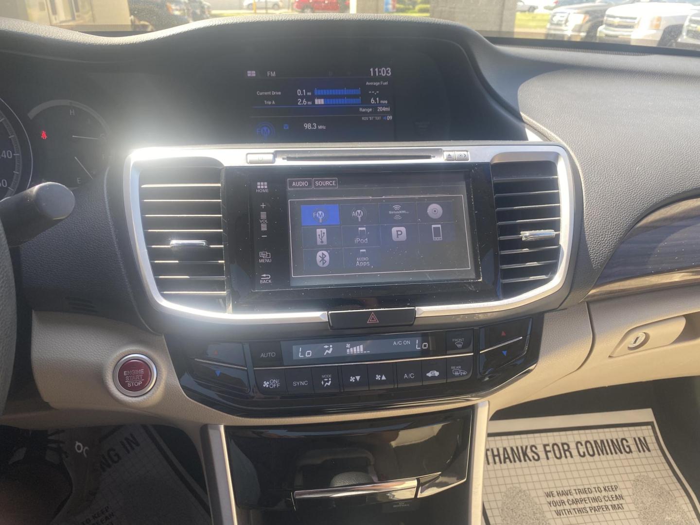 2017 BLACK HONDA ACCORD EX (1HGCR2F71HA) , located at 922 W. Beacon St., Philadelphia, MS, 39350, (601) 650-3675, 32.770447, -89.127151 - Photo#17