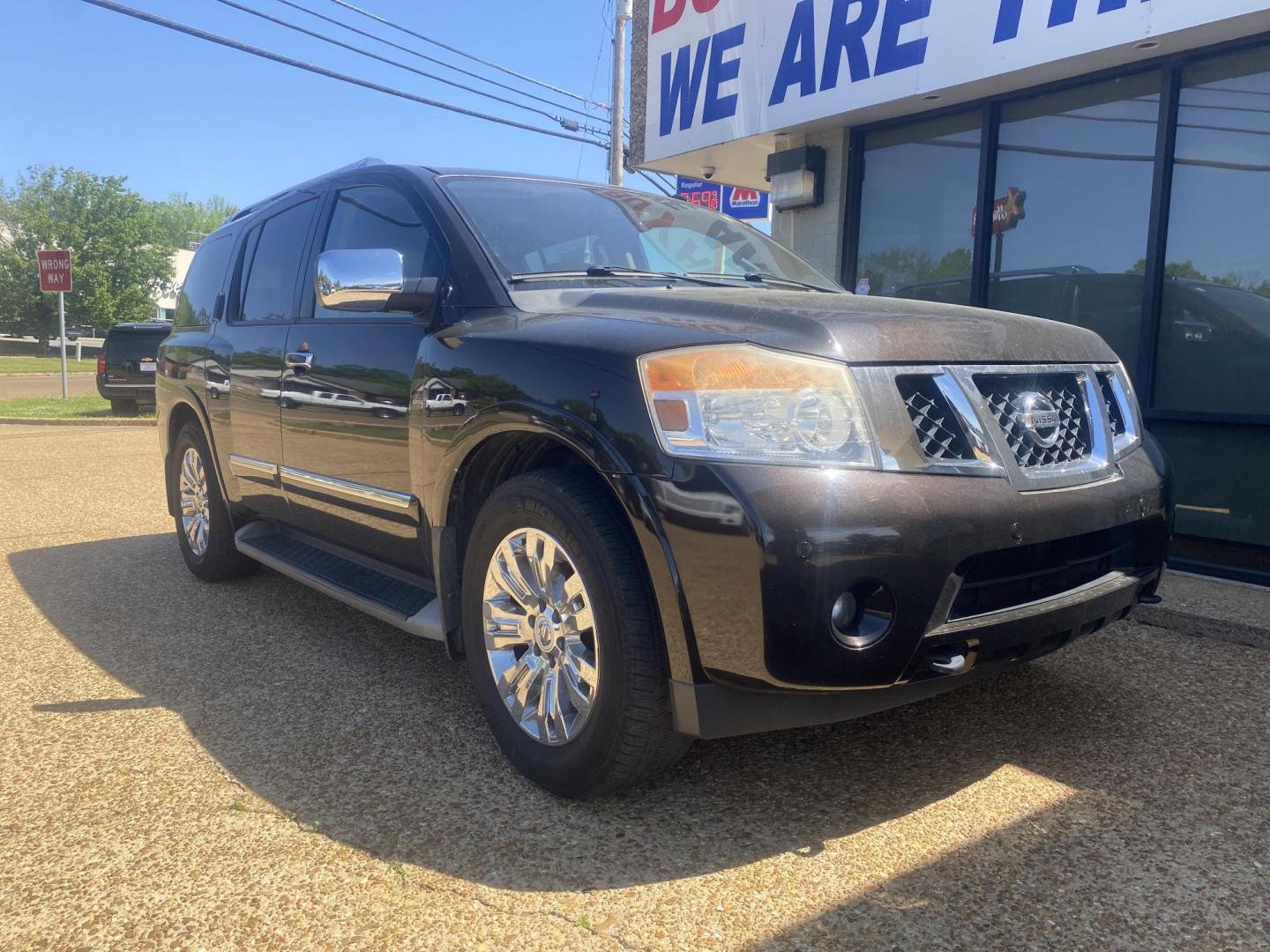2015 BROWN NISSAN ARMADA PLATINUM (5N1AA0NF6FN) , located at 922 W. Beacon St., Philadelphia, MS, 39350, (601) 650-3675, 32.770447, -89.127151 - Photo#0
