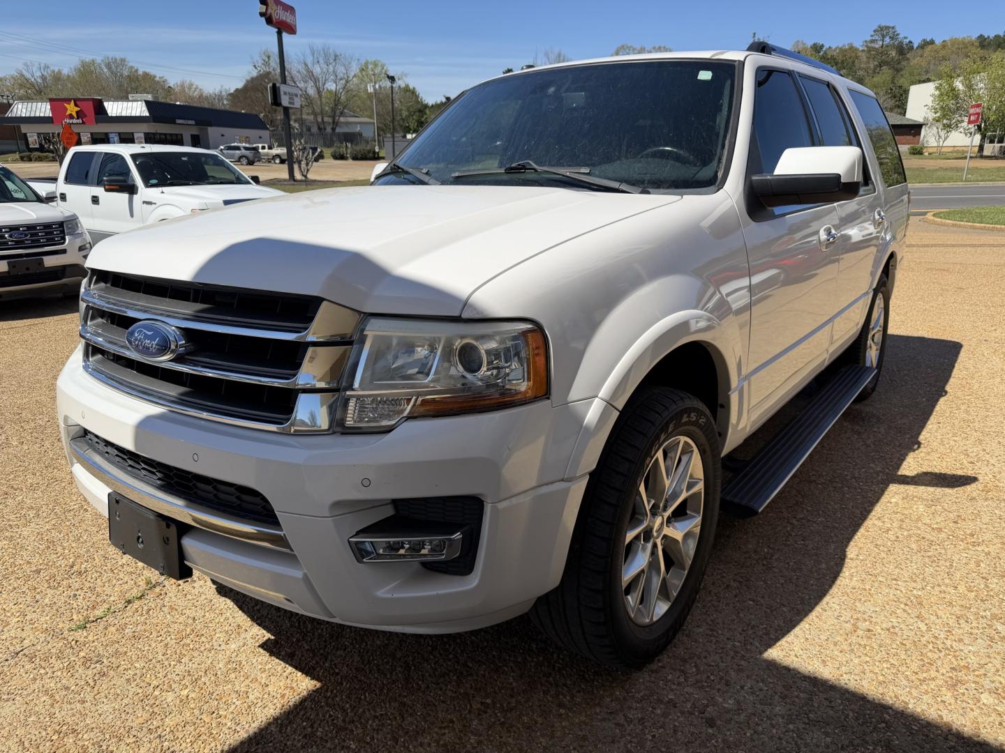 2015 WHITE FORD EXPEDITION LIMITED (1FMJU1KT6FE) , located at 922 W. Beacon St., Philadelphia, MS, 39350, (601) 650-3675, 32.770447, -89.127151 - Photo#2