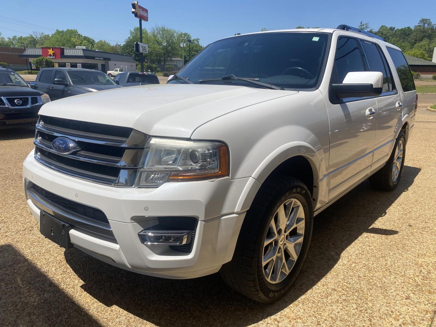 2015 WHITE FORD EXPEDITION LIMITED (1FMJU1KT6FE) , located at 922 W. Beacon St., Philadelphia, MS, 39350, (601) 650-3675, 32.770447, -89.127151 - Photo#2