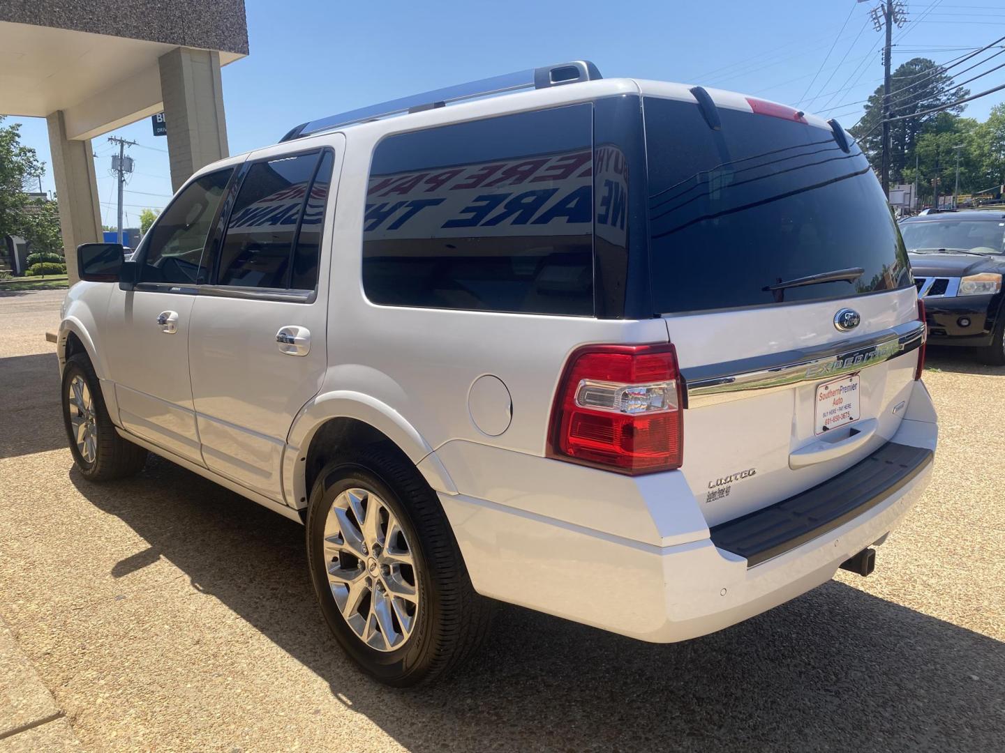 2015 WHITE FORD EXPEDITION LIMITED (1FMJU1KT6FE) , located at 922 W. Beacon St., Philadelphia, MS, 39350, (601) 650-3675, 32.770447, -89.127151 - Photo#3