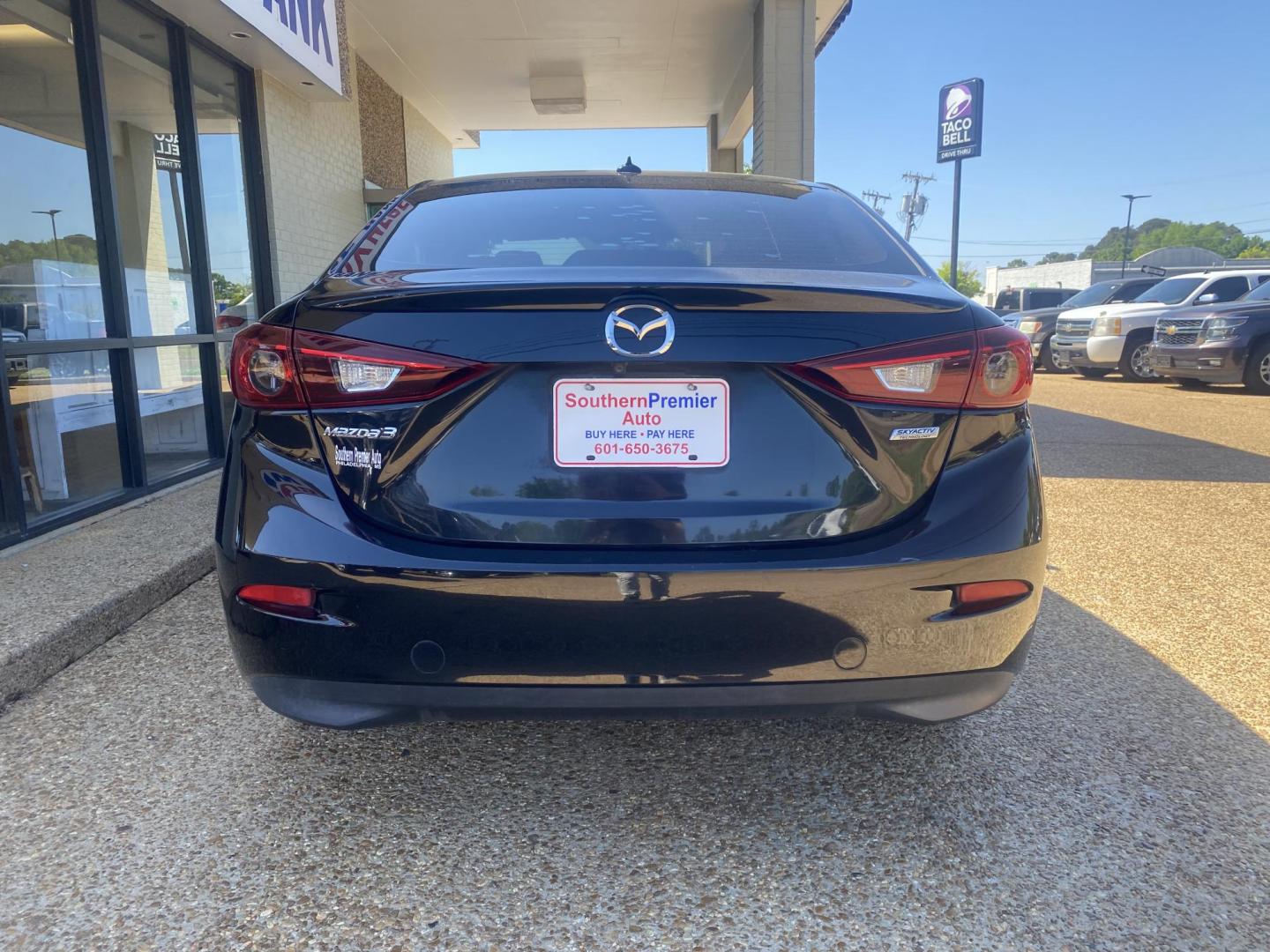 2016 BLACK MAZDA MAZDA3 I GRAND TOURI (3MZBM1W79GM) , located at 922 W. Beacon St., Philadelphia, MS, 39350, (601) 650-3675, 32.770447, -89.127151 - Photo#4