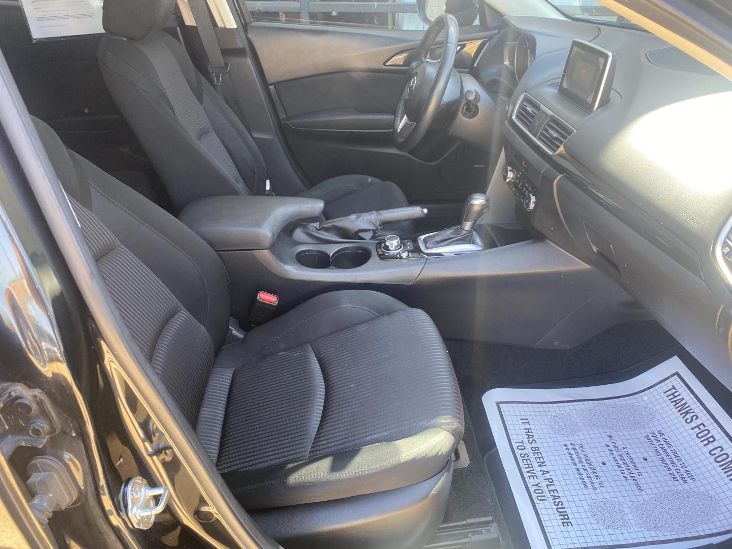 2016 BLACK MAZDA MAZDA3 I GRAND TOURI (3MZBM1W79GM) , located at 922 W. Beacon St., Philadelphia, MS, 39350, (601) 650-3675, 32.770447, -89.127151 - Photo#10