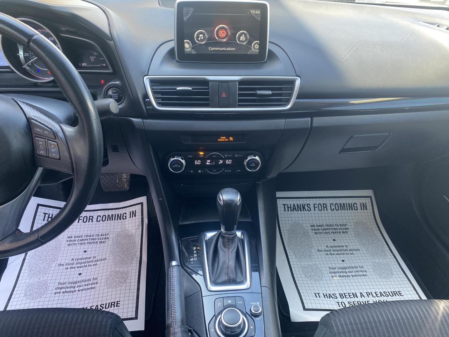 2016 BLACK MAZDA MAZDA3 I GRAND TOURI (3MZBM1W79GM) , located at 922 W. Beacon St., Philadelphia, MS, 39350, (601) 650-3675, 32.770447, -89.127151 - Photo#17