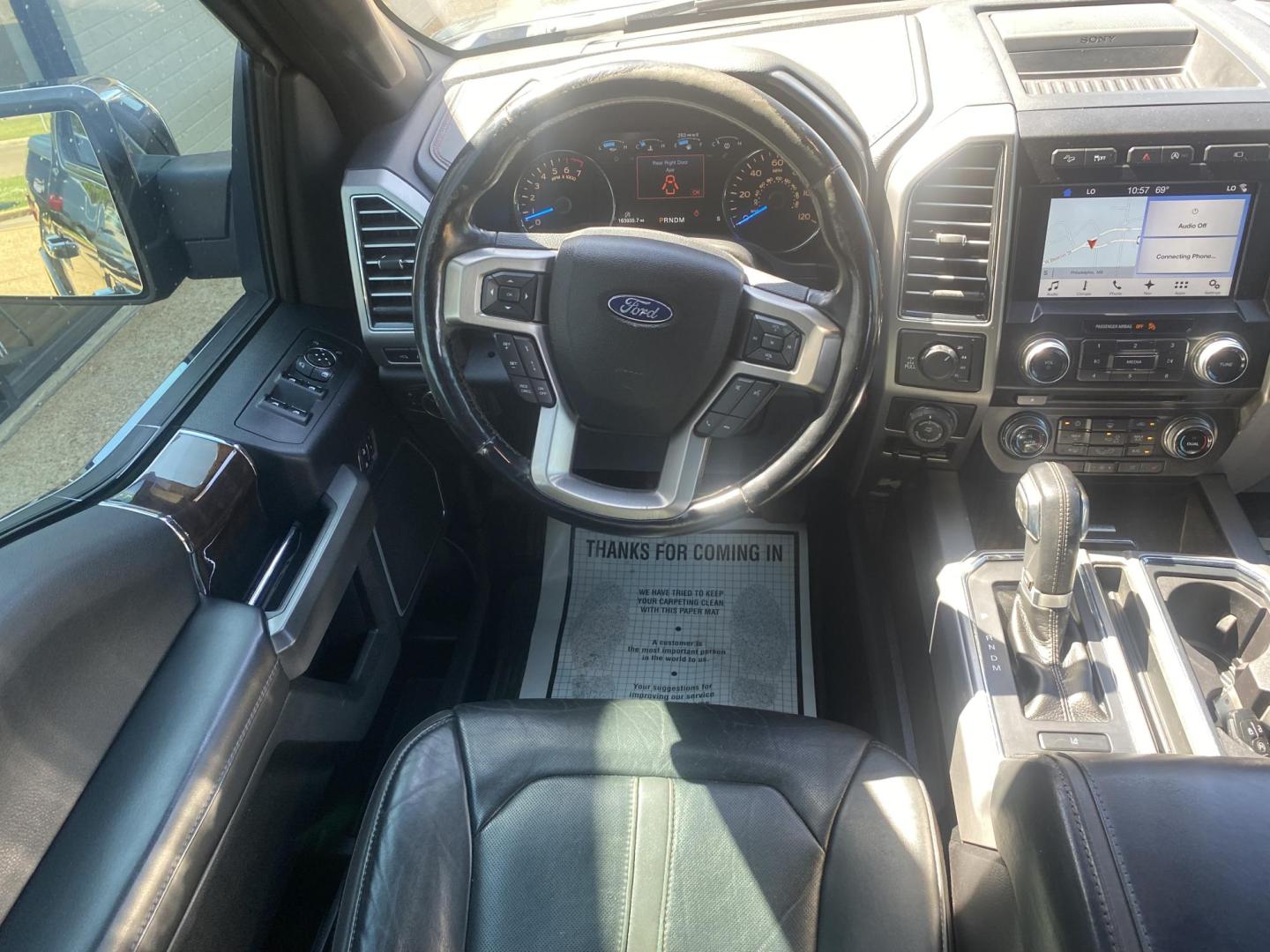 2017 BLACK FORD F-150 PLATINUM (1FTEW1EG7HF) , located at 922 W. Beacon St., Philadelphia, MS, 39350, (601) 650-3675, 32.770447, -89.127151 - Photo#17