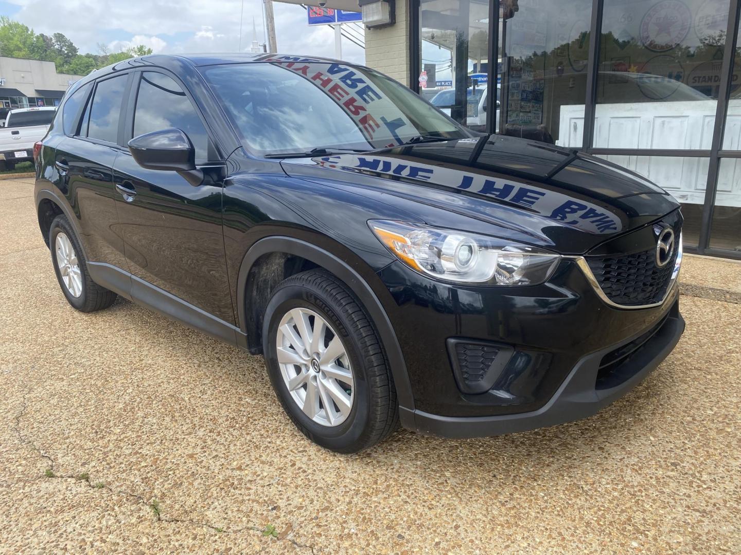 2014 BLACK MAZDA CX-5 SPORT (JM3KE2BE6E0) , located at 922 W. Beacon St., Philadelphia, MS, 39350, (601) 650-3675, 32.770447, -89.127151 - Photo#0