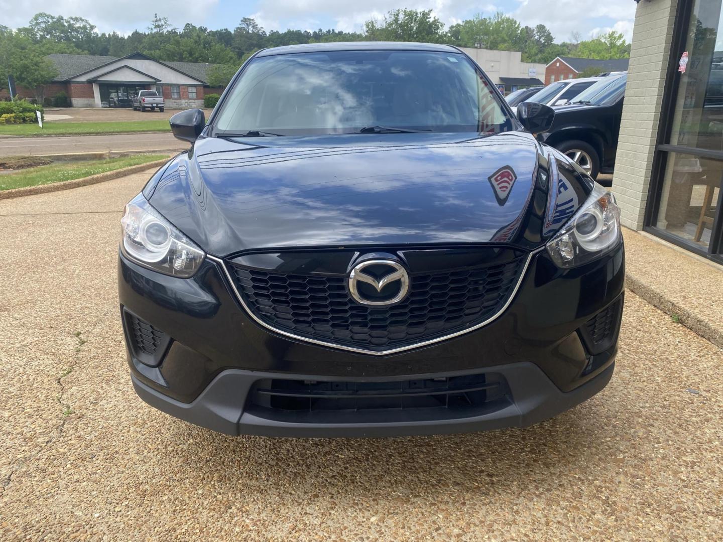 2014 BLACK MAZDA CX-5 SPORT (JM3KE2BE6E0) , located at 922 W. Beacon St., Philadelphia, MS, 39350, (601) 650-3675, 32.770447, -89.127151 - Photo#1
