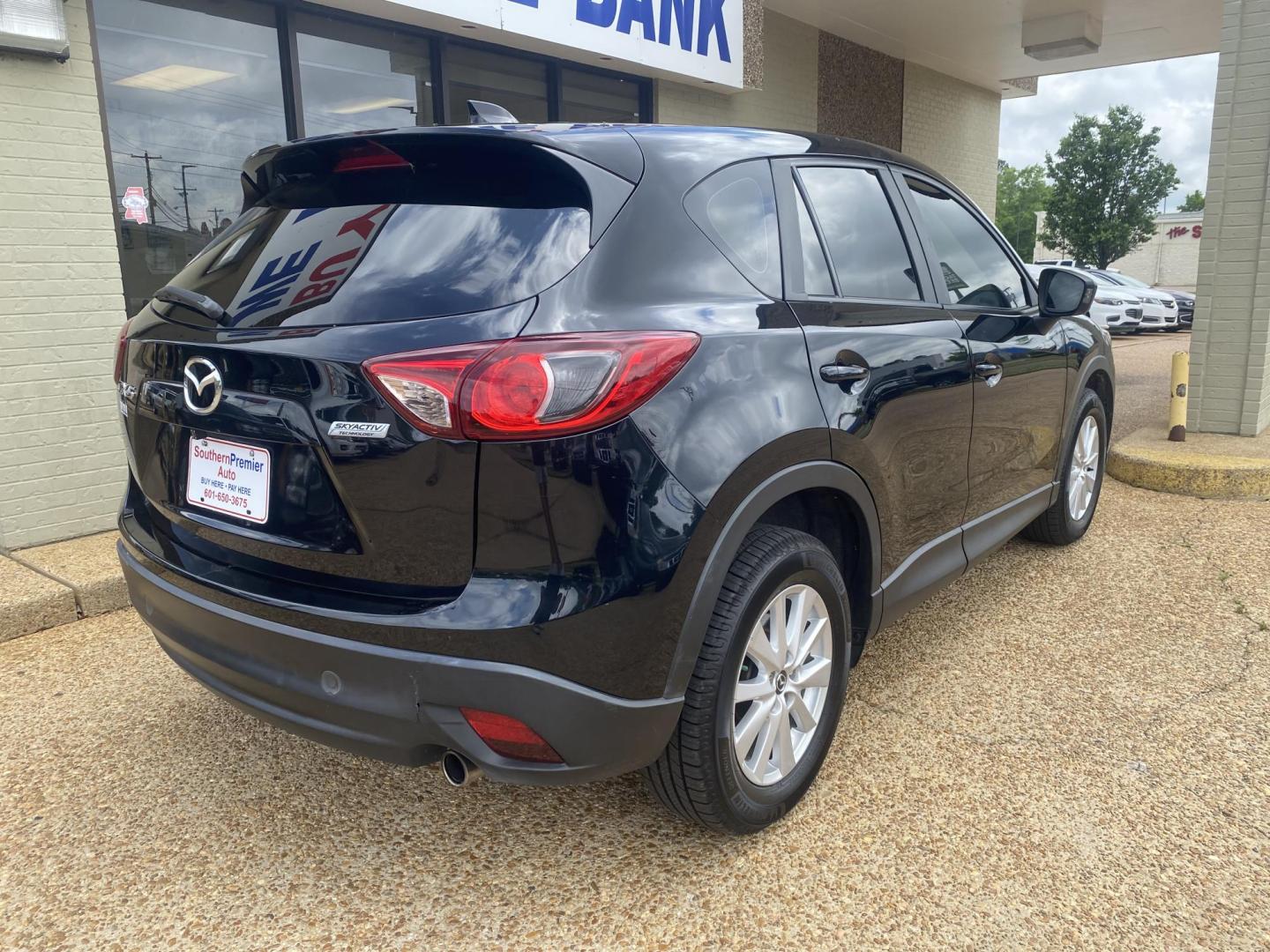 2014 BLACK MAZDA CX-5 SPORT (JM3KE2BE6E0) , located at 922 W. Beacon St., Philadelphia, MS, 39350, (601) 650-3675, 32.770447, -89.127151 - Photo#5