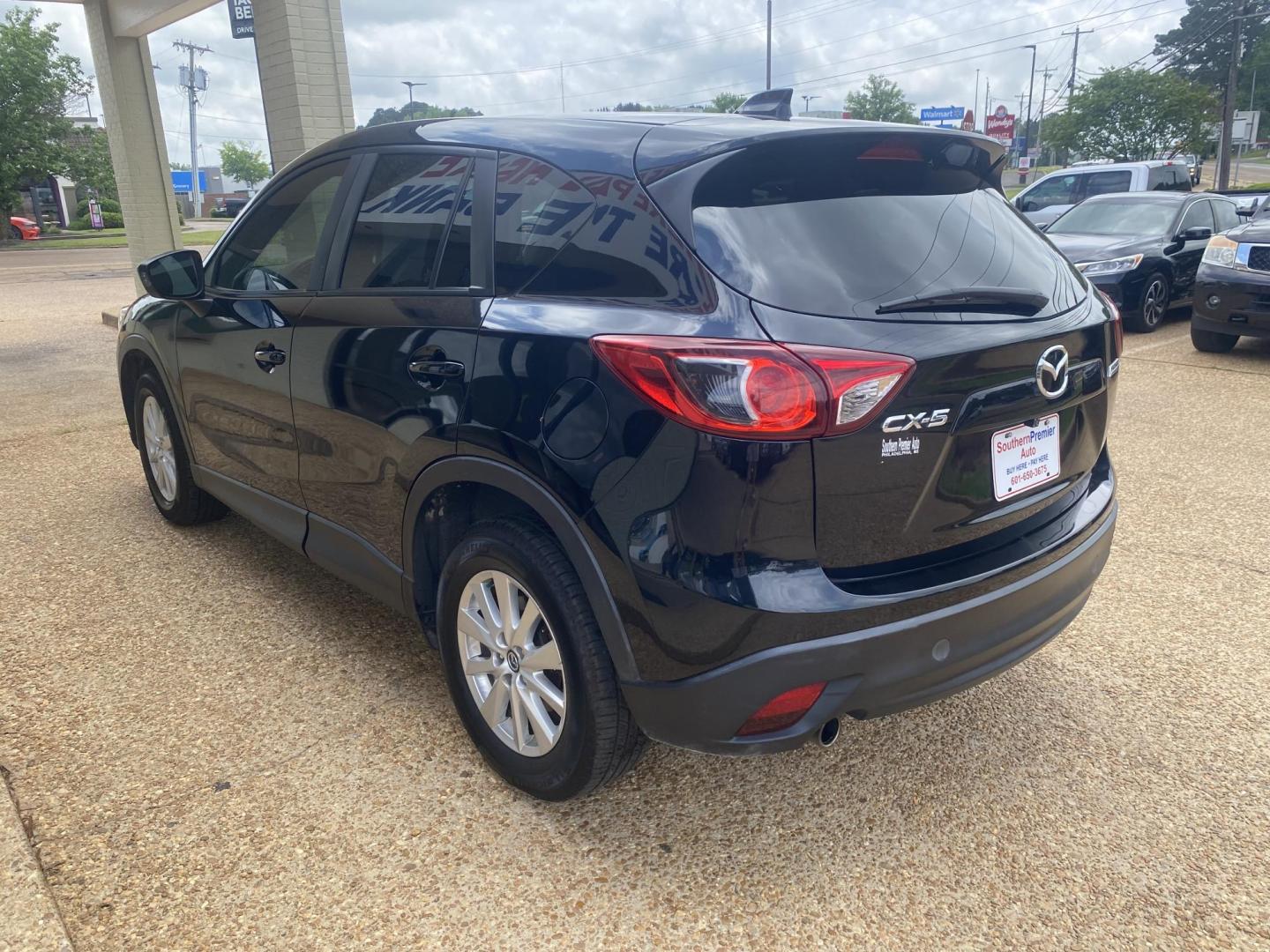 2014 BLACK MAZDA CX-5 SPORT (JM3KE2BE6E0) , located at 922 W. Beacon St., Philadelphia, MS, 39350, (601) 650-3675, 32.770447, -89.127151 - Photo#3
