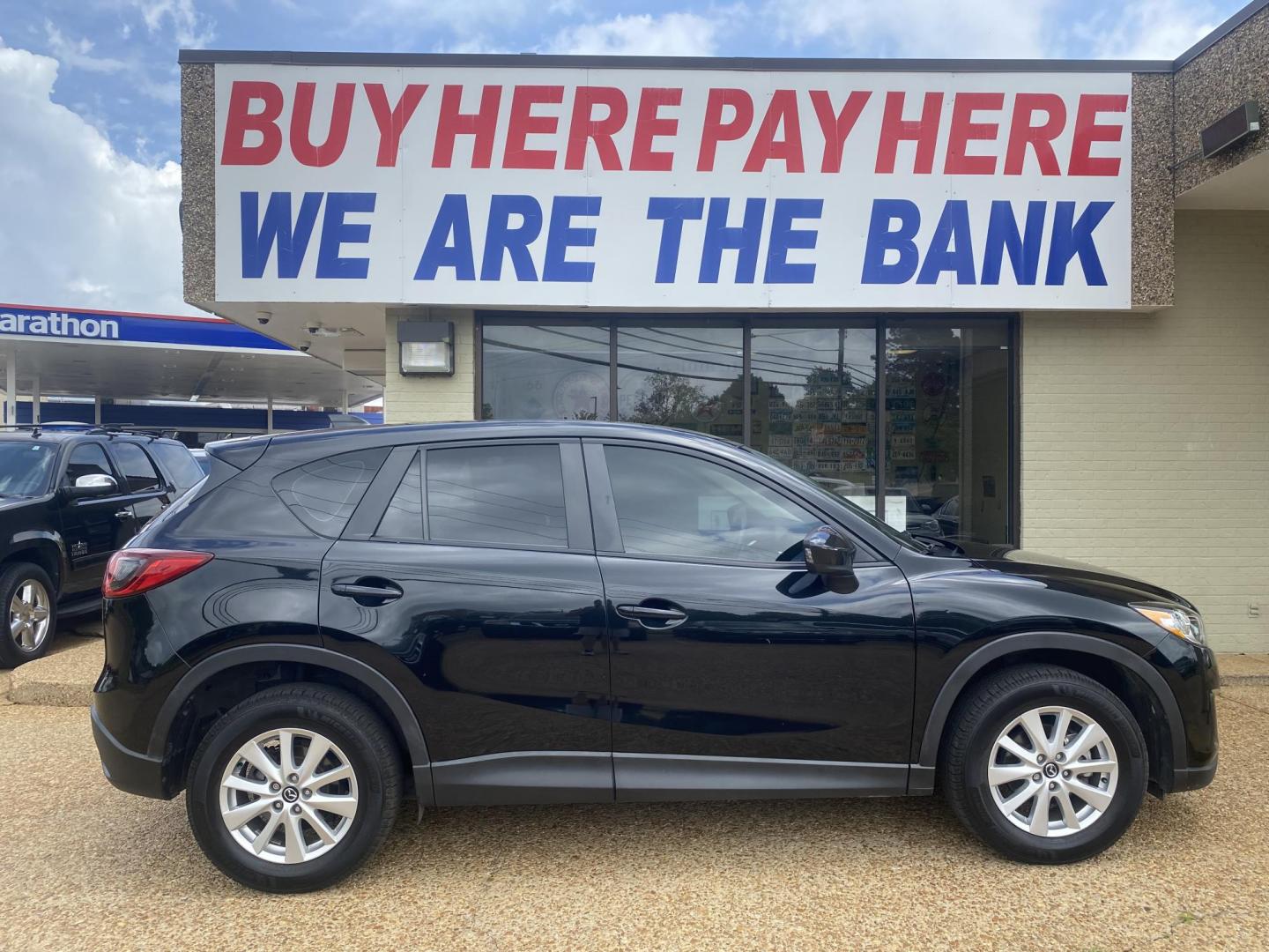 2014 BLACK MAZDA CX-5 SPORT (JM3KE2BE6E0) , located at 922 W. Beacon St., Philadelphia, MS, 39350, (601) 650-3675, 32.770447, -89.127151 - Photo#6
