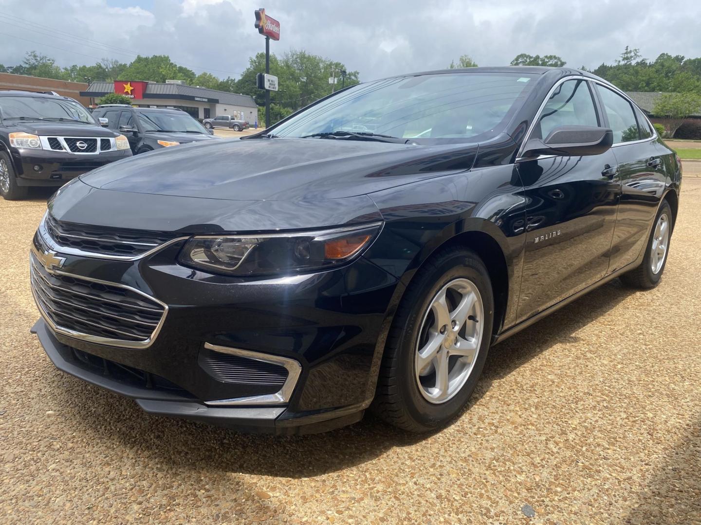 2018 BLACK CHEVROLET MALIBU LS (1LS) (1G1ZB5ST3JF) , located at 922 W. Beacon St., Philadelphia, MS, 39350, (601) 650-3675, 32.770447, -89.127151 - Photo#2