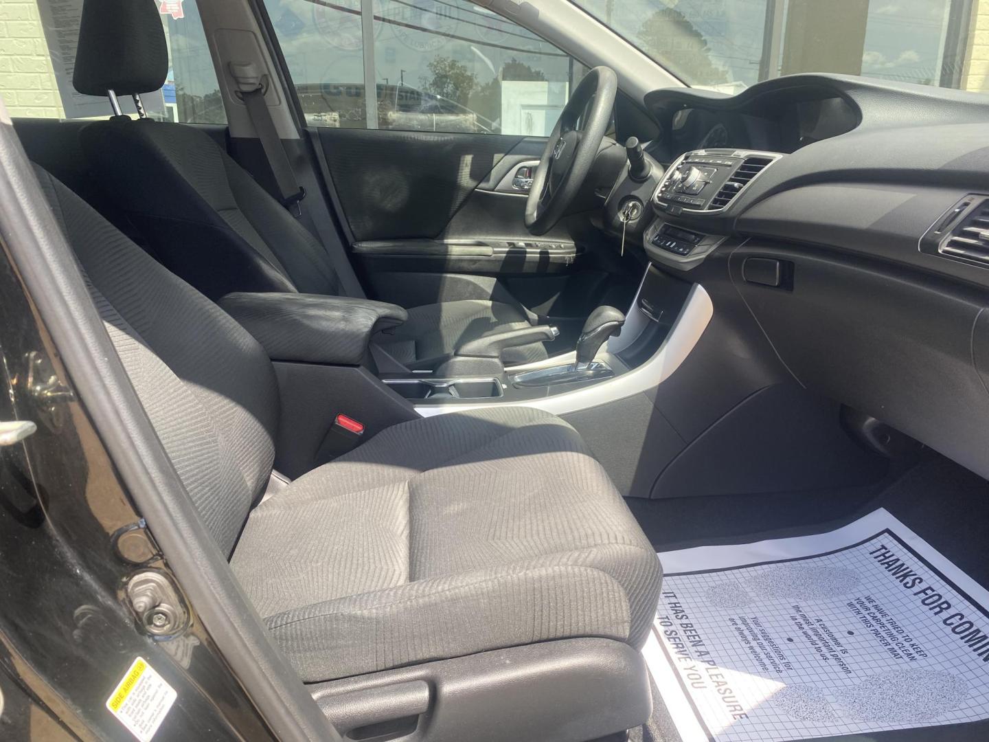 2015 BLACK HONDA ACCORD LX (1HGCR2F37FA) , located at 922 W. Beacon St., Philadelphia, MS, 39350, (601) 650-3675, 32.770447, -89.127151 - Photo#9