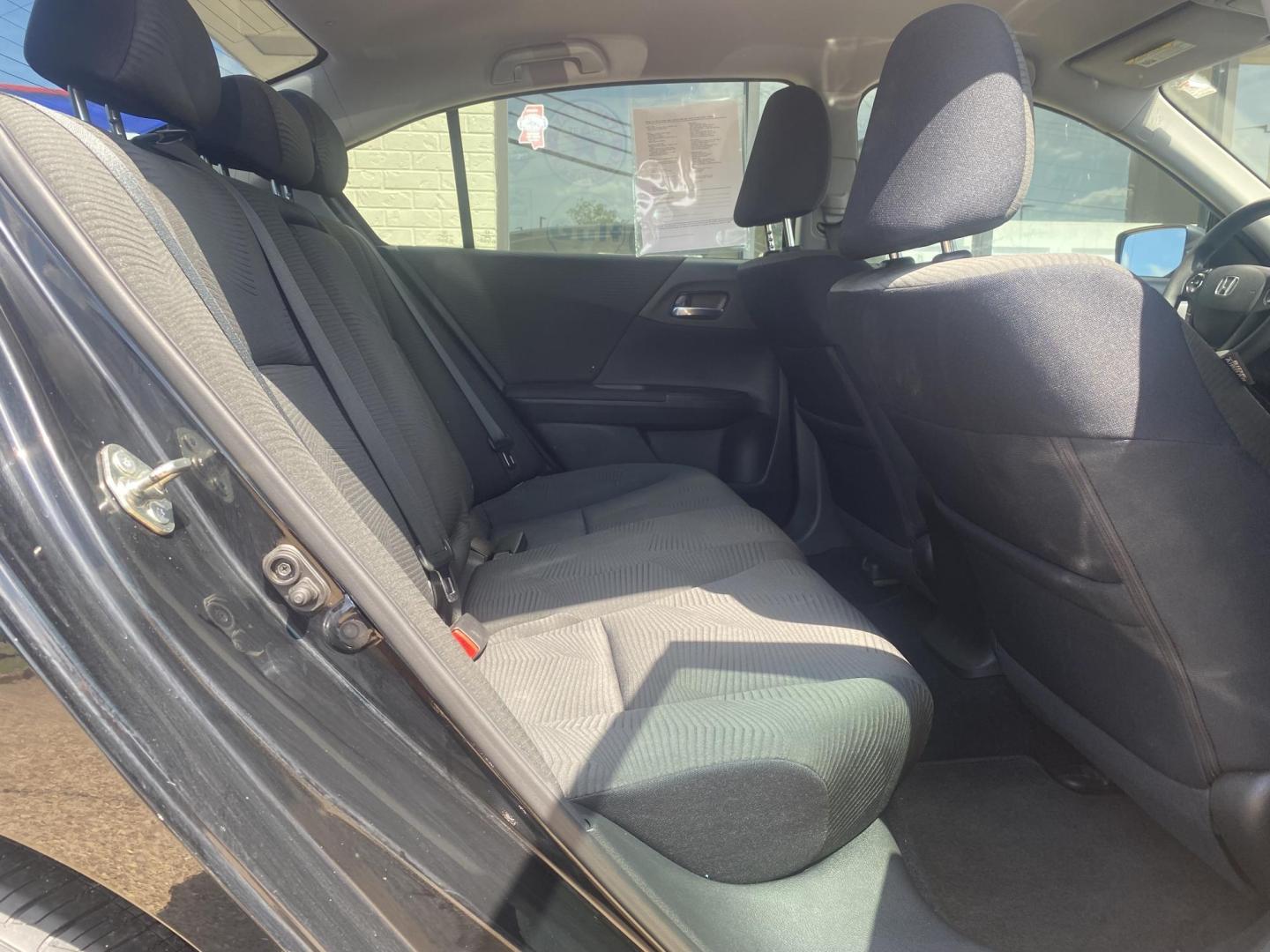 2015 BLACK HONDA ACCORD LX (1HGCR2F37FA) , located at 922 W. Beacon St., Philadelphia, MS, 39350, (601) 650-3675, 32.770447, -89.127151 - Photo#13