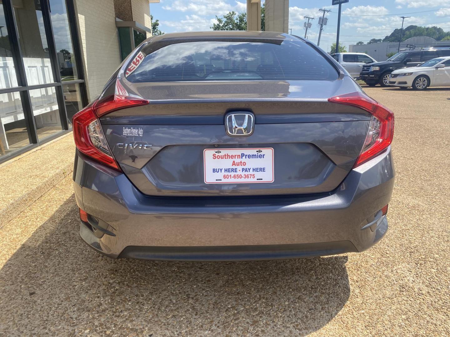 2016 GRAY HONDA CIVIC LX (2HGFC2F50GH) , located at 922 W. Beacon St., Philadelphia, MS, 39350, (601) 650-3675, 32.770447, -89.127151 - Photo#4