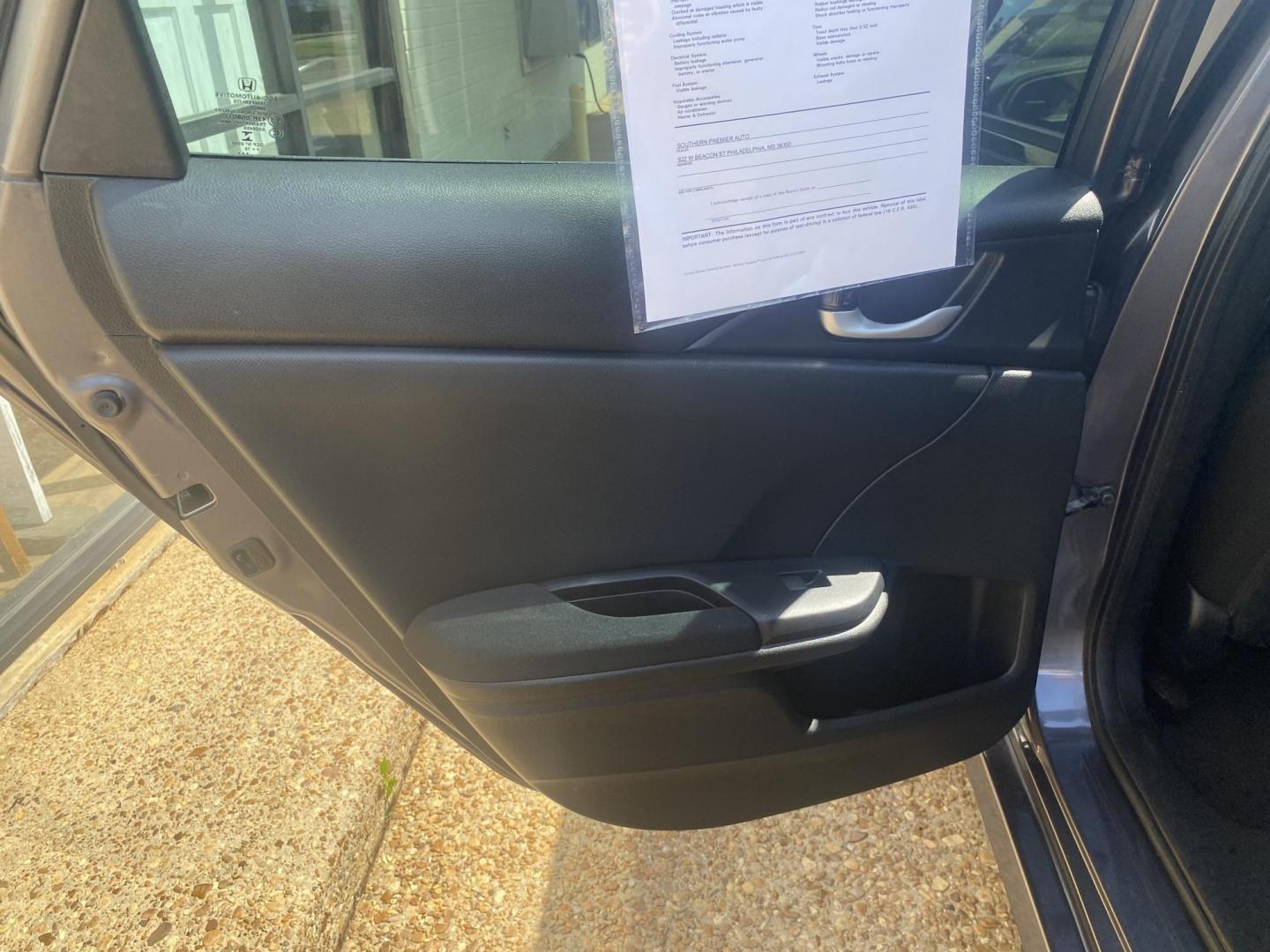 2016 GRAY HONDA CIVIC LX (2HGFC2F50GH) , located at 922 W. Beacon St., Philadelphia, MS, 39350, (601) 650-3675, 32.770447, -89.127151 - Photo#12