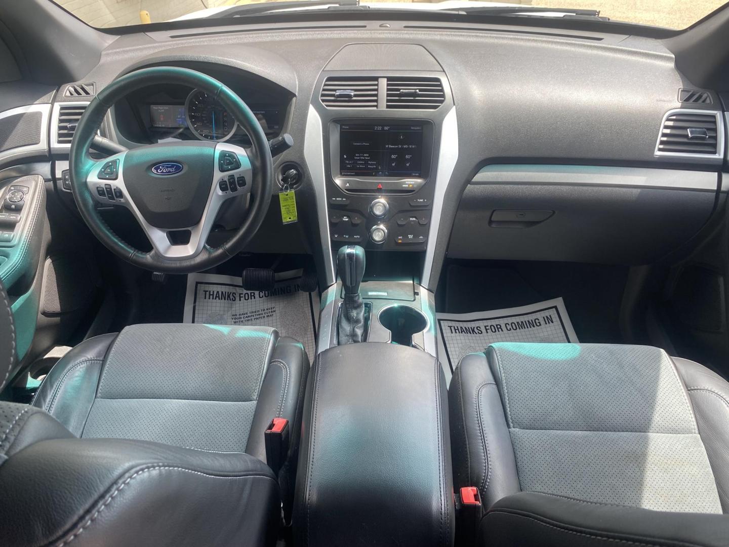 2015 WHITE FORD EXPLORER XLT (1FM5K7D82FG) , located at 922 W. Beacon St., Philadelphia, MS, 39350, (601) 650-3675, 32.770447, -89.127151 - Photo#17