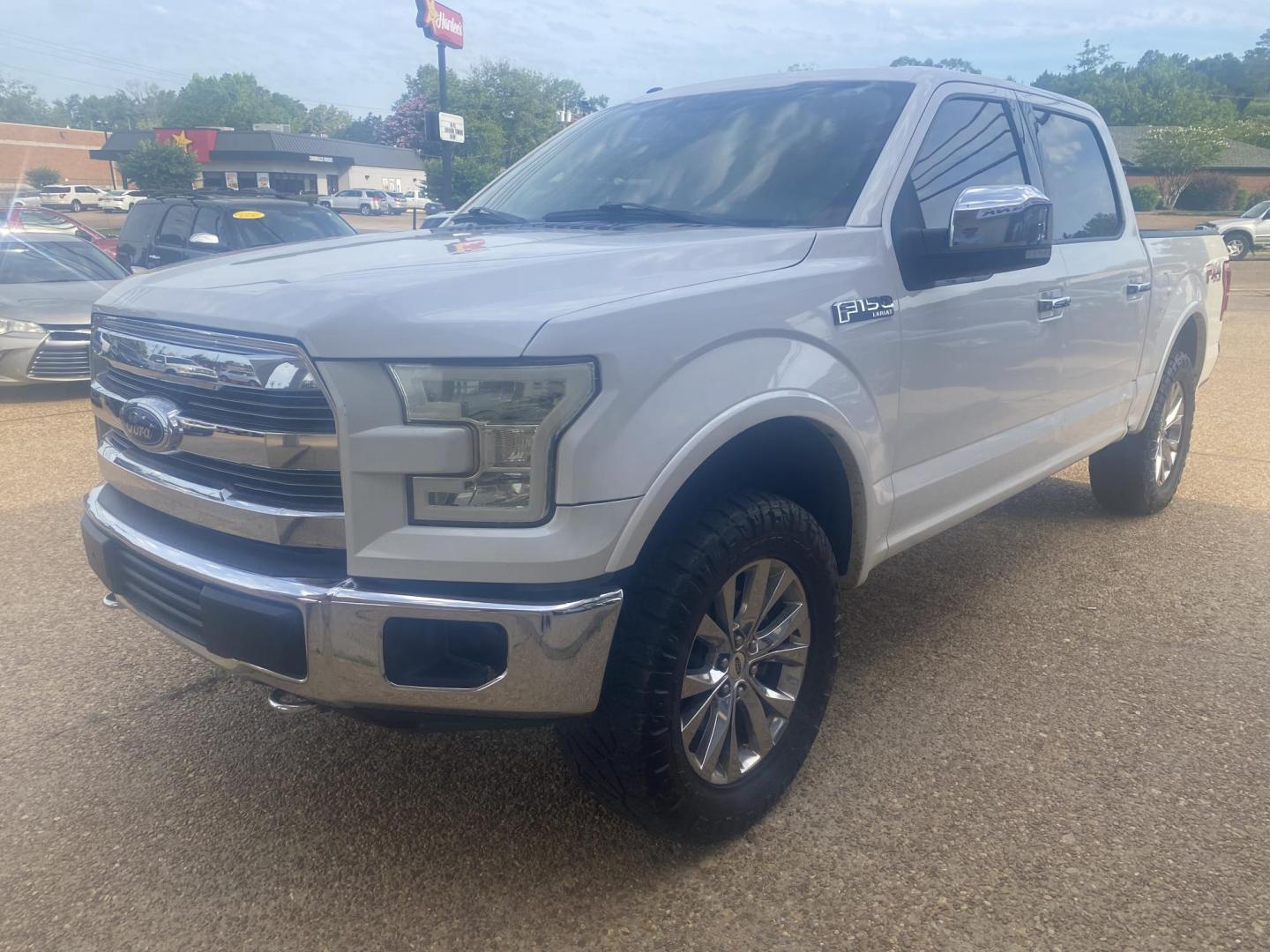 2016 WHITE FORD F-150 LARIAT (1FTEW1EF4GF) , located at 922 W. Beacon St., Philadelphia, MS, 39350, (601) 650-3675, 32.770447, -89.127151 - Photo#2