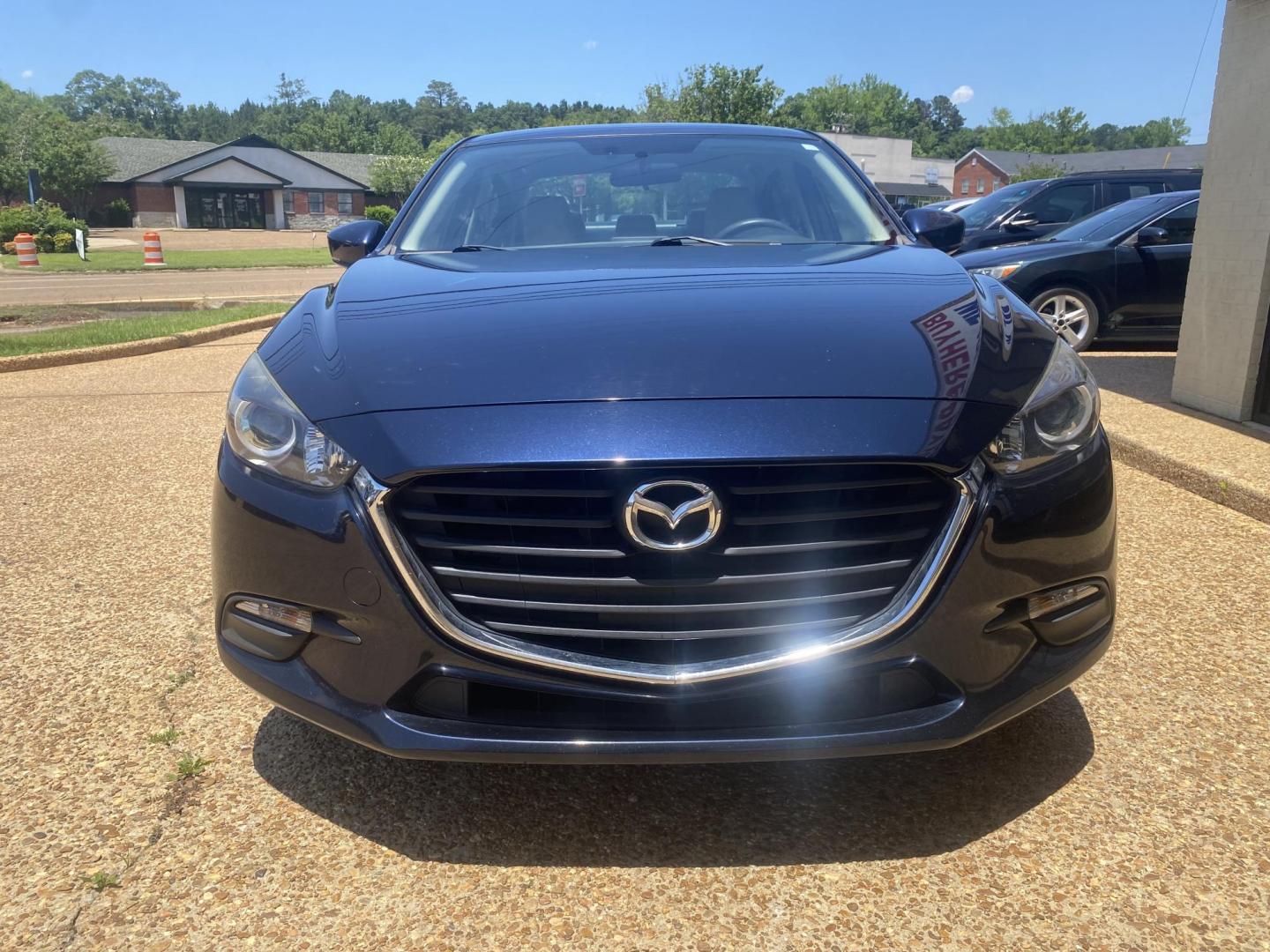 2017 BLUE MAZDA MAZDA3 SPORT (3MZBN1U76HM) , located at 922 W. Beacon St., Philadelphia, MS, 39350, (601) 650-3675, 32.770447, -89.127151 - Photo#1
