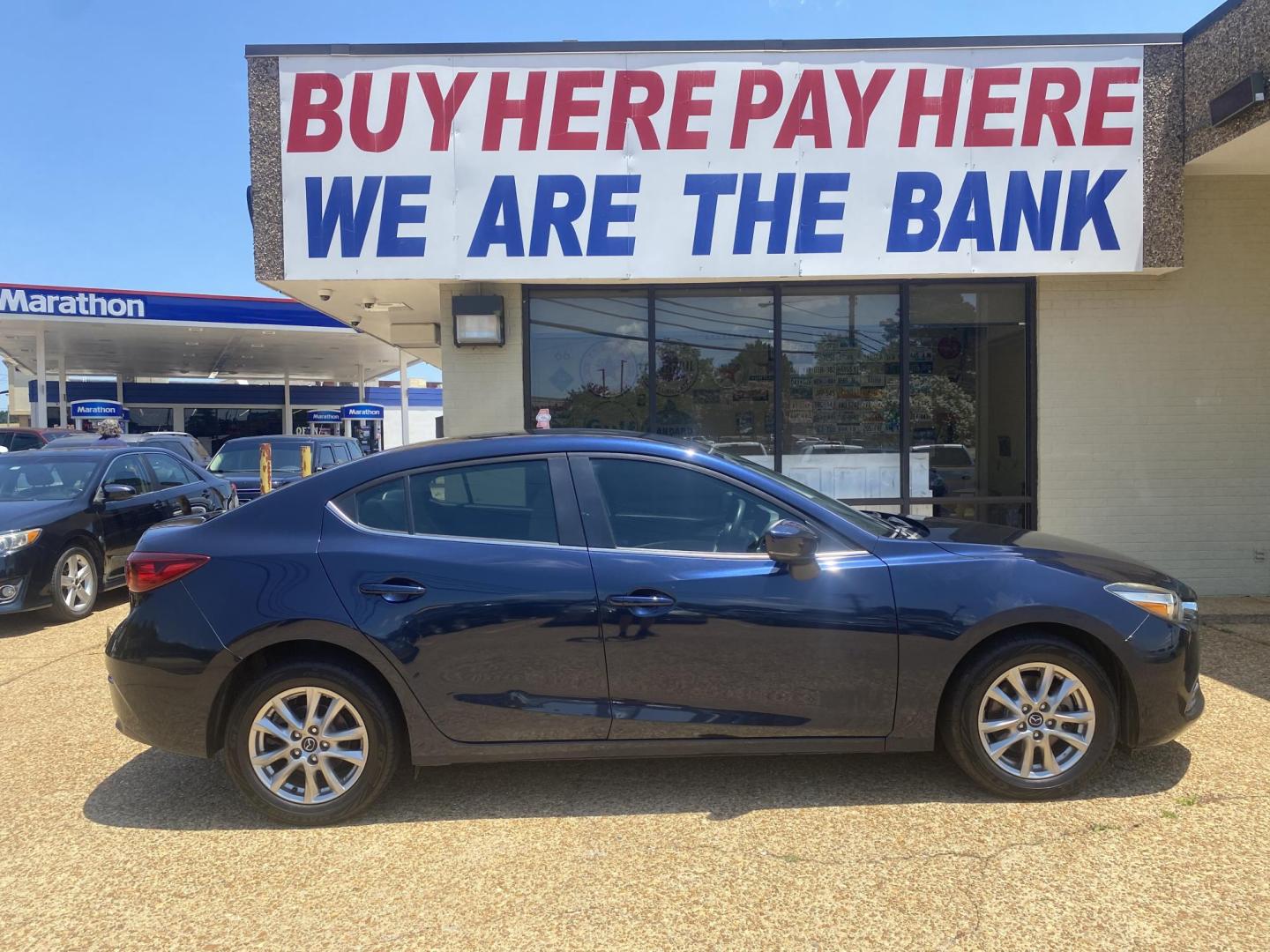2017 BLUE MAZDA MAZDA3 SPORT (3MZBN1U76HM) , located at 922 W. Beacon St., Philadelphia, MS, 39350, (601) 650-3675, 32.770447, -89.127151 - Photo#6