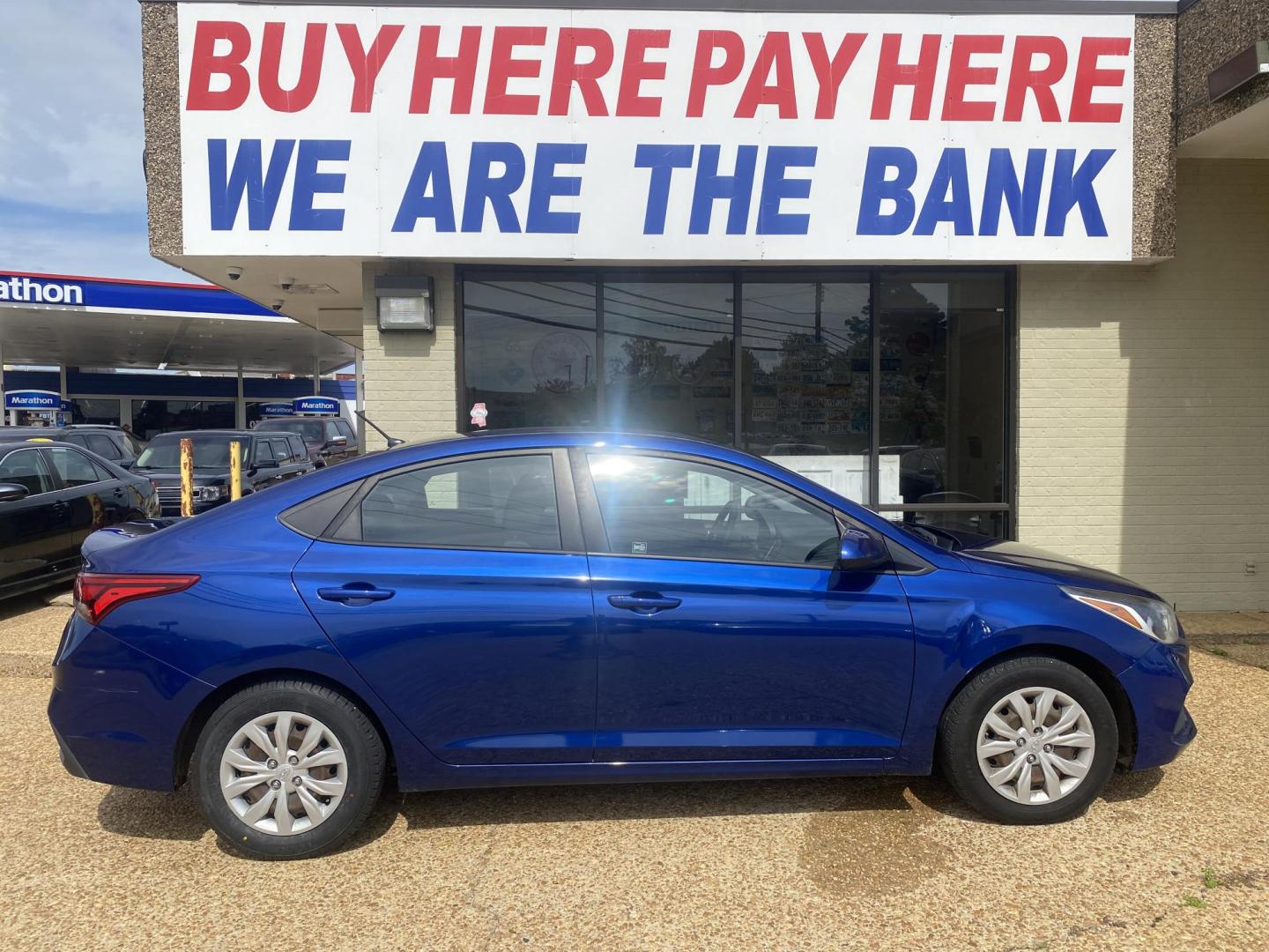 2020 BLUE HYUNDAI ACCENT SE; SEL (3KPC24A62LE) , located at 922 W. Beacon St., Philadelphia, MS, 39350, (601) 650-3675, 32.770447, -89.127151 - Photo#6