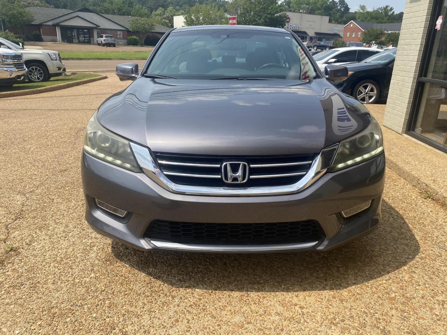 2013 GRAY HONDA ACCORD EX-L (1HGCR3F85DA) , located at 922 W. Beacon St., Philadelphia, MS, 39350, (601) 650-3675, 32.770447, -89.127151 - Photo#1