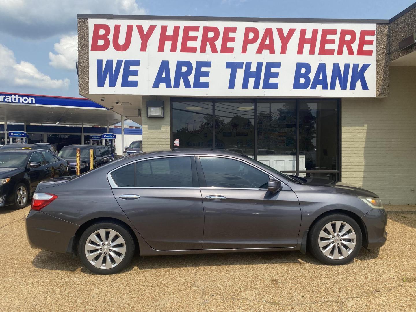 2013 GRAY HONDA ACCORD EX-L (1HGCR3F85DA) , located at 922 W. Beacon St., Philadelphia, MS, 39350, (601) 650-3675, 32.770447, -89.127151 - Photo#6