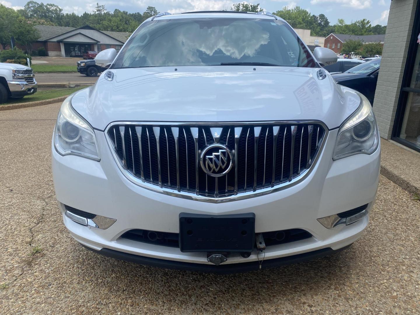 2016 WHITE BUICK ENCLAVE PREMIUM (5GAKVCKDXGJ) , located at 922 W. Beacon St., Philadelphia, MS, 39350, (601) 650-3675, 32.770447, -89.127151 - Photo#1