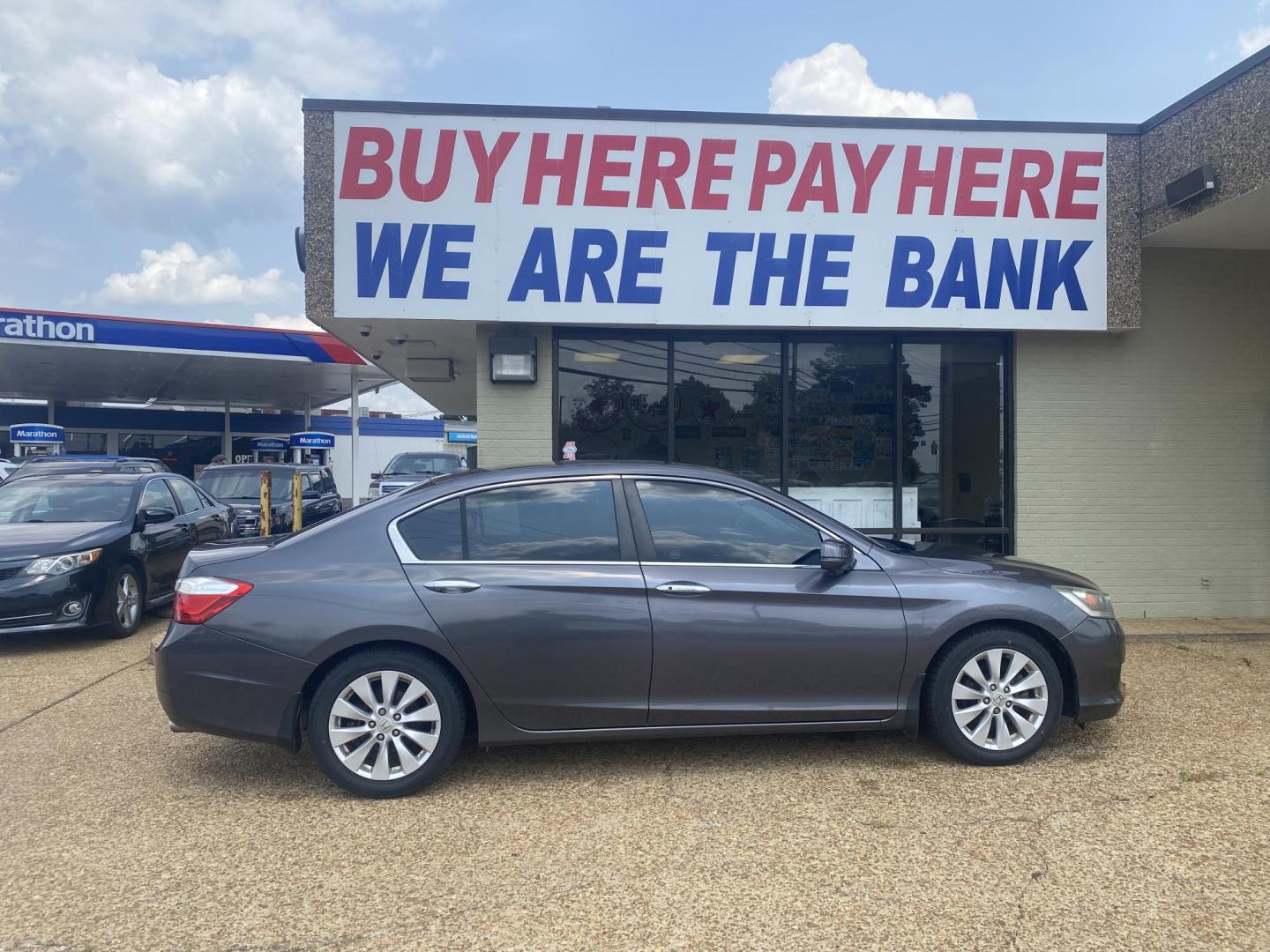 2013 GRAY HONDA ACCORD EX-L (1HGCR2F82DA) , located at 922 W. Beacon St., Philadelphia, MS, 39350, (601) 650-3675, 32.770447, -89.127151 - Photo#6